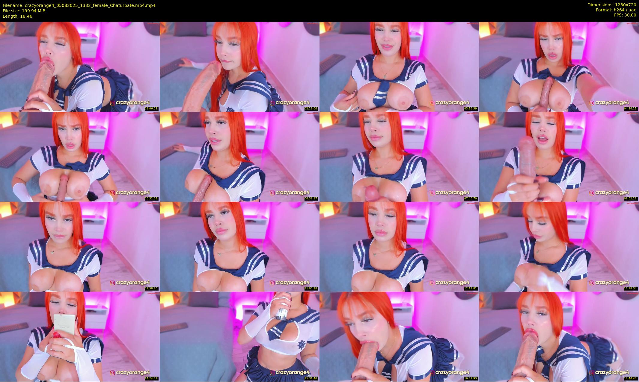 crazyorange4 — 19 minute Chaturbate female cam show recording, 720p, Aug 5, 2025
