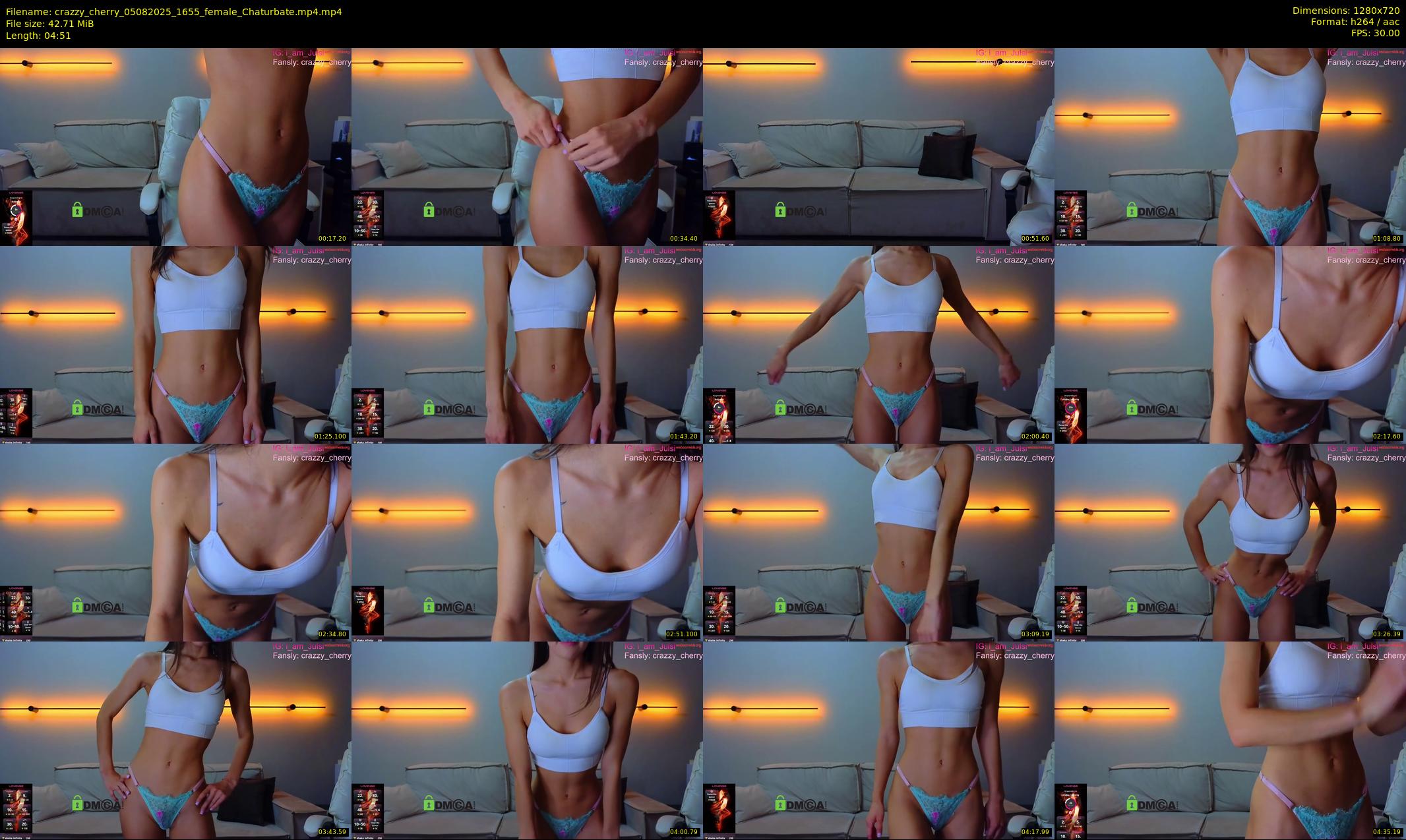 crazzy_cherry — 5 minute Chaturbate female cam show recording, 720p, Aug 5, 2025