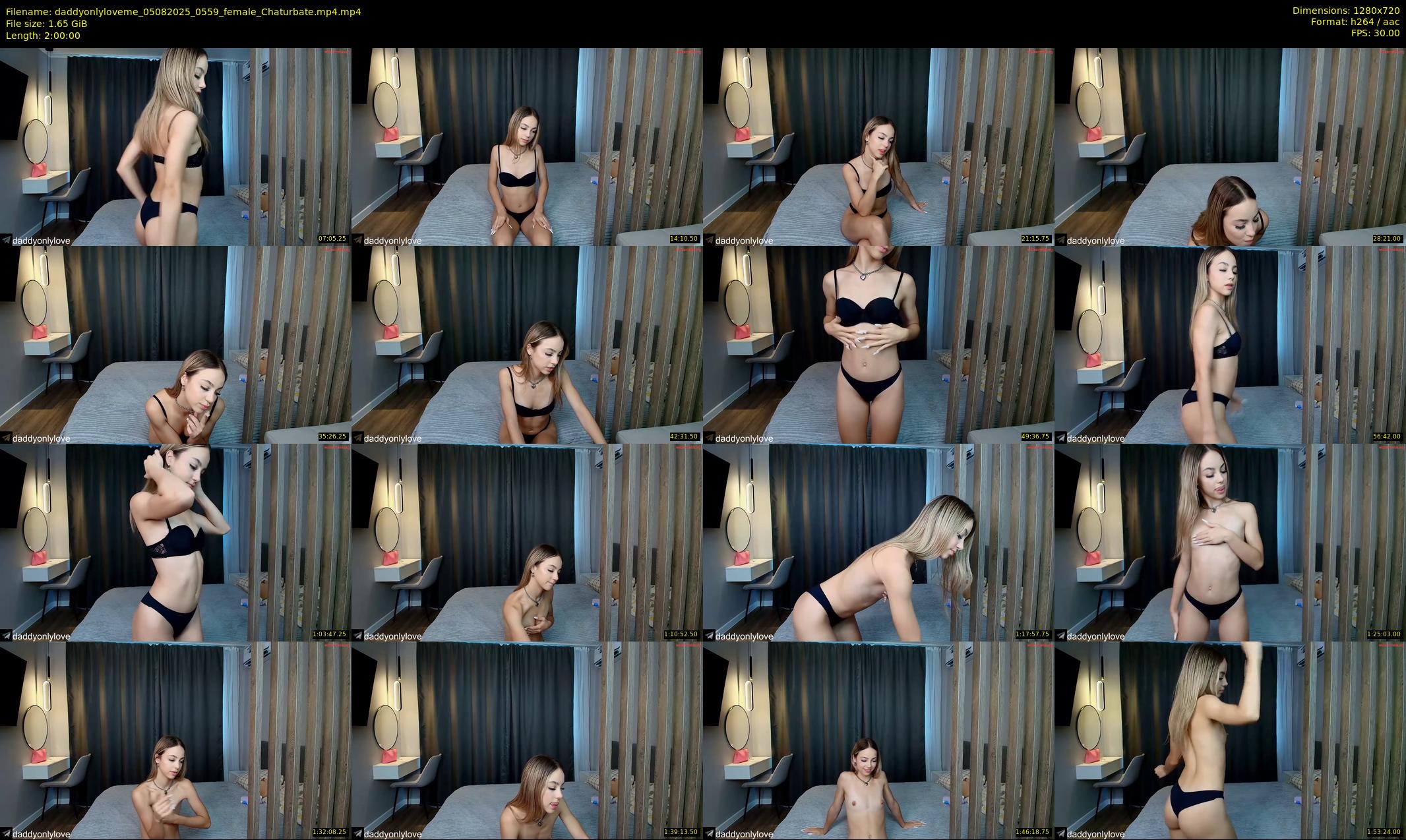 daddyonlyloveme — 120 minute Chaturbate female cam show recording, 720p, Aug 5, 2025