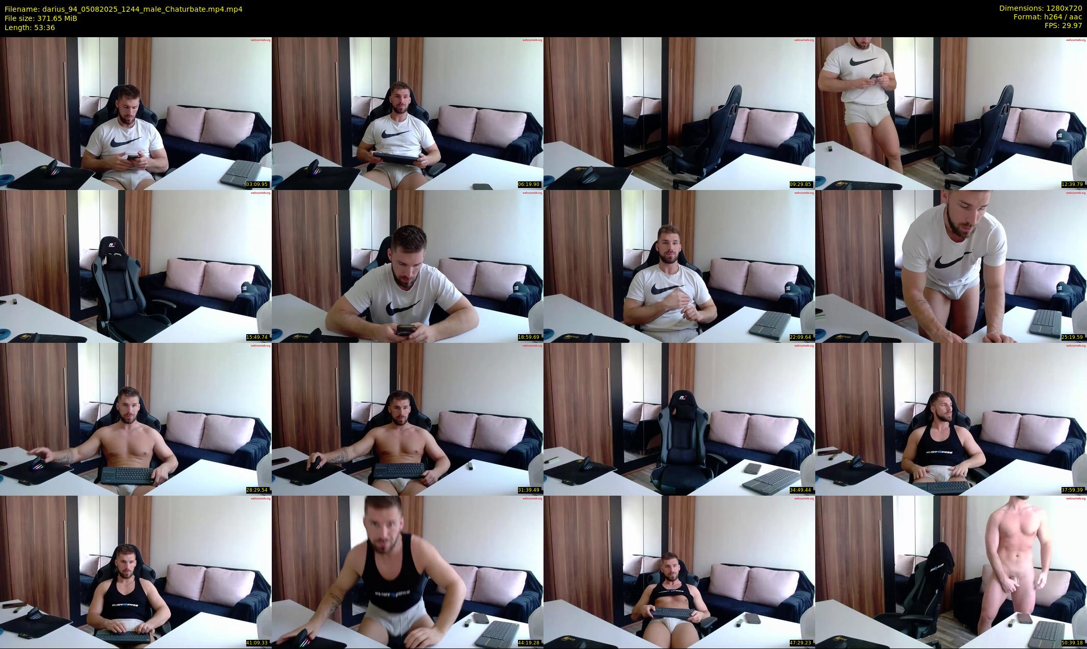 darius_94 — 54 minute Chaturbate male cam show recording, 720p, Aug 5, 2025