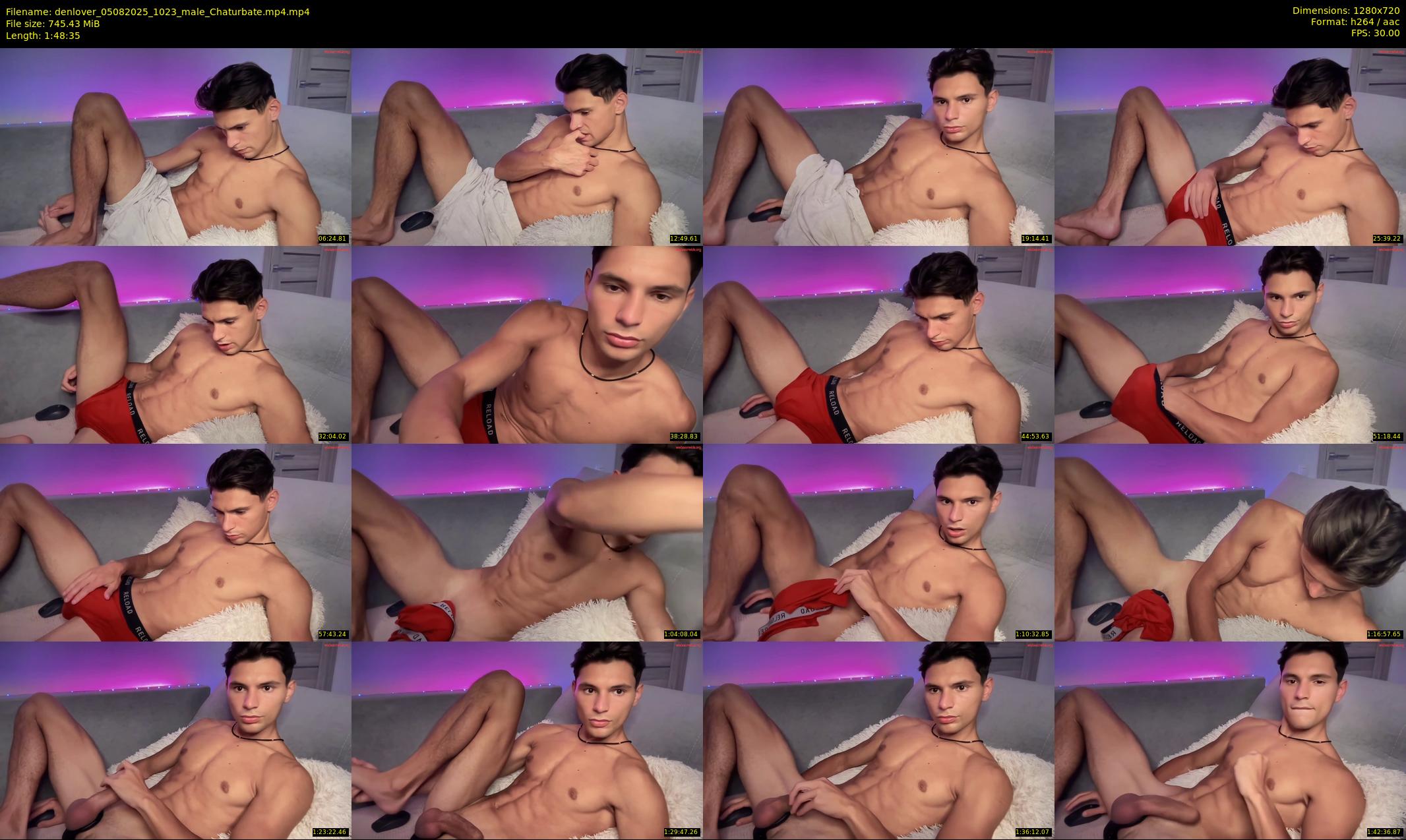 denlover — 109 minute Chaturbate male cam show recording, 720p, Aug 5, 2025