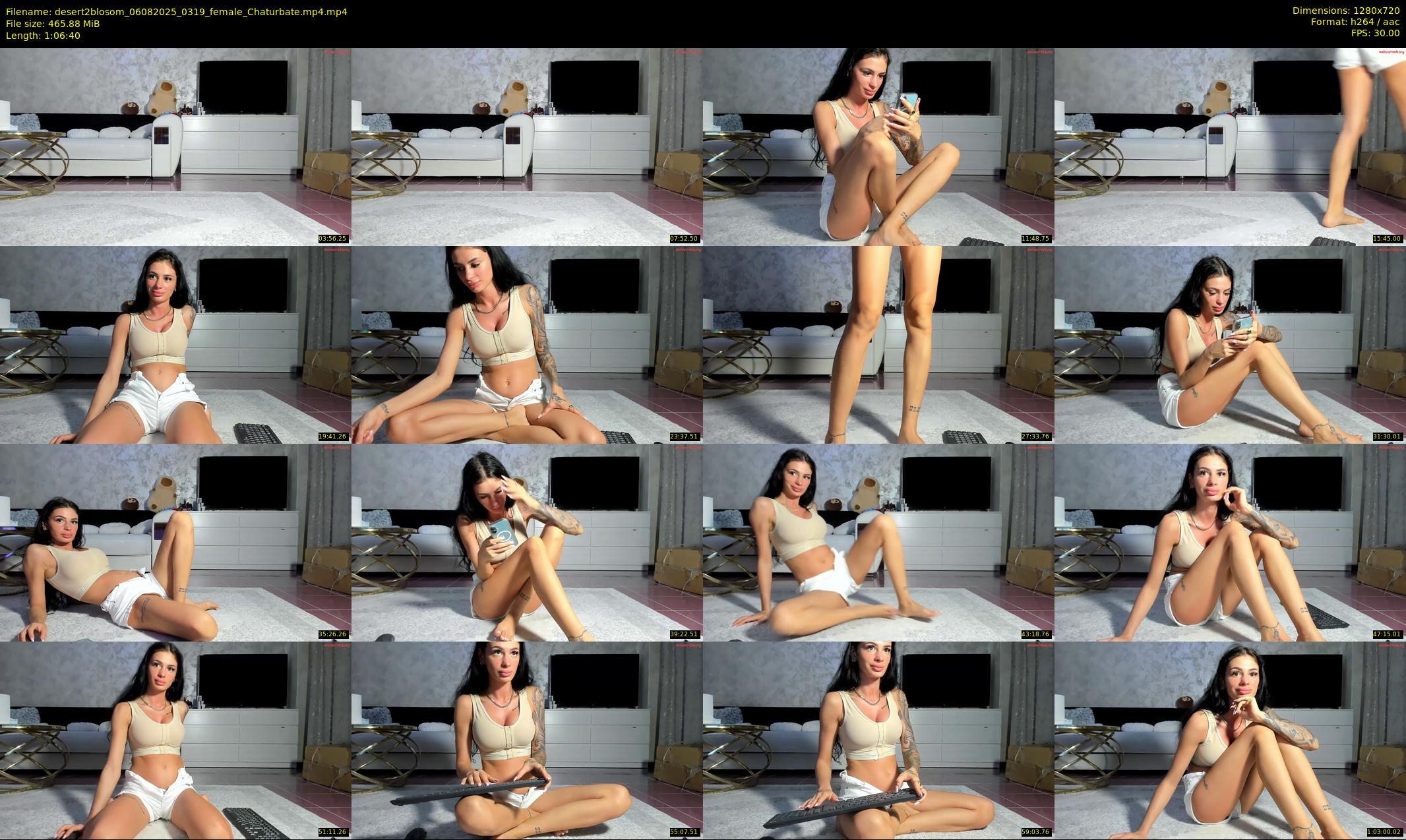 desert2blosom — 67 minute Chaturbate female cam show recording, 720p, Aug 6, 2025