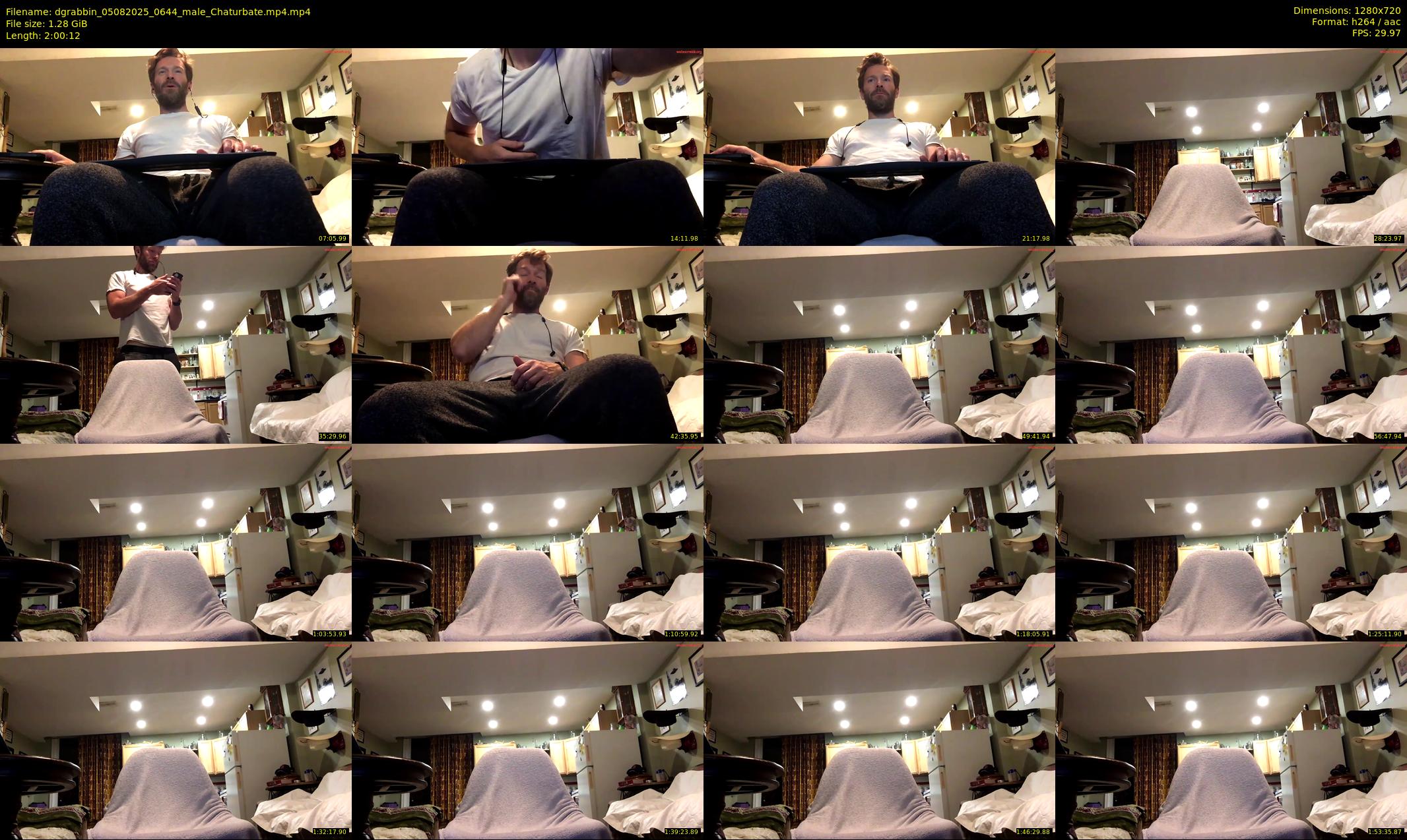 dgrabbin — 121 minute Chaturbate male cam show recording, 720p, Aug 5, 2025