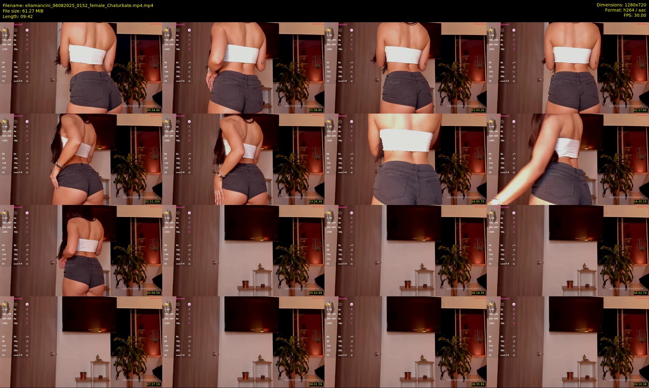 ellamancini — 10 minute Chaturbate female cam show recording, 720p, Aug 6, 2025