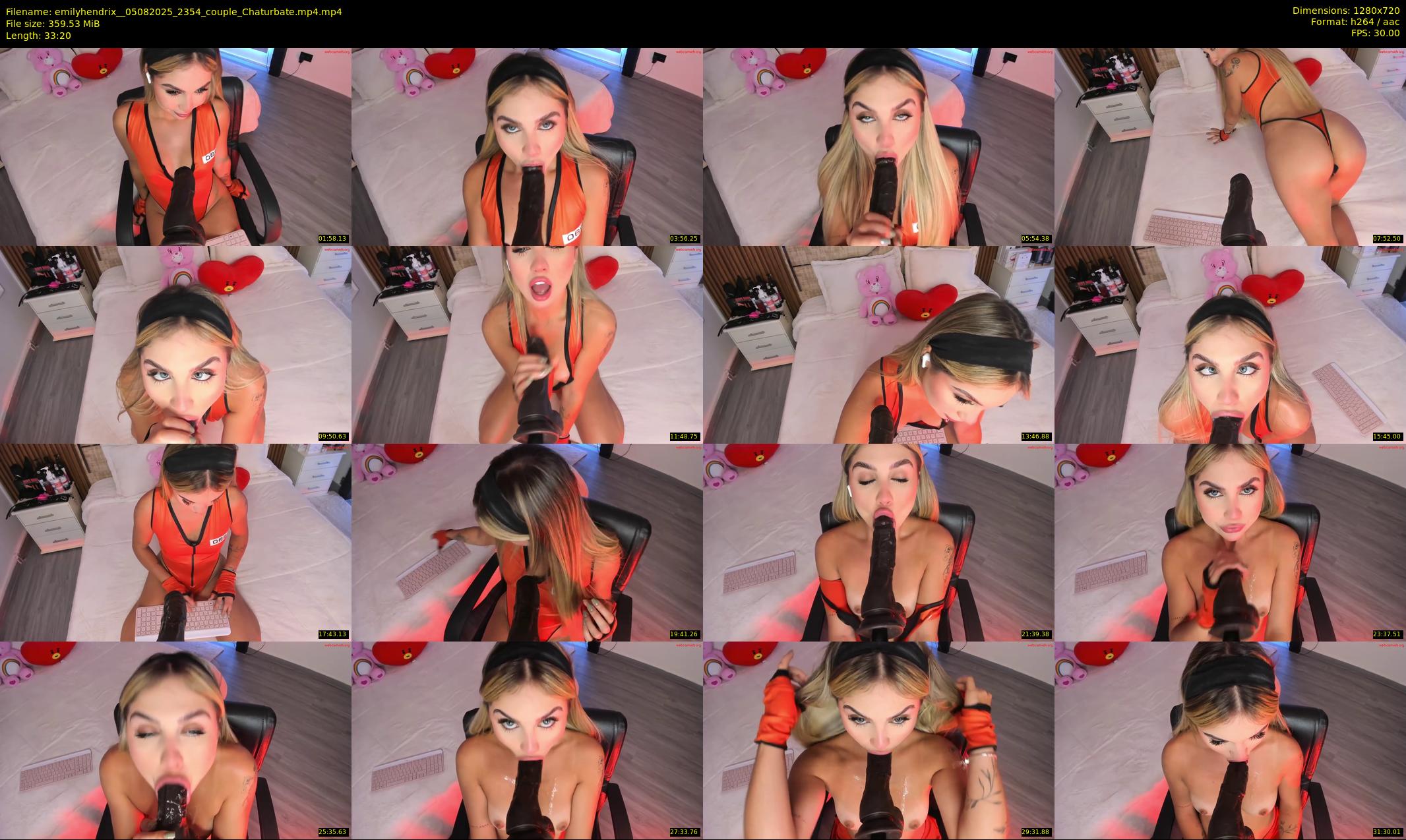 emilyhendrix_ — 34 minute Chaturbate couple cam show recording, 720p, Aug 5, 2025