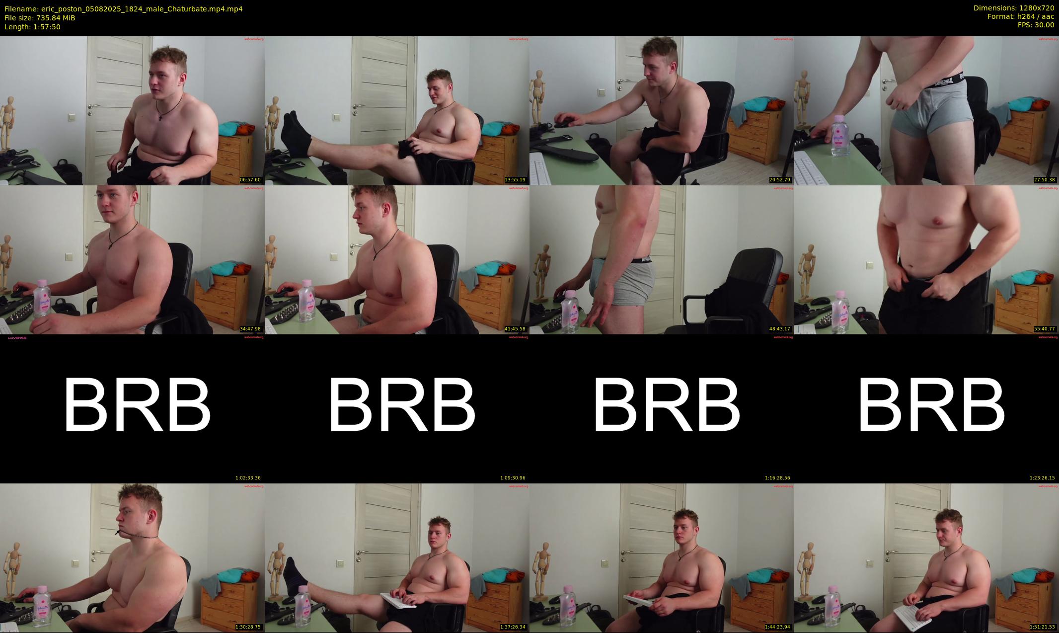 eric_poston — 118 minute Chaturbate male cam show recording, 720p, Aug 5, 2025