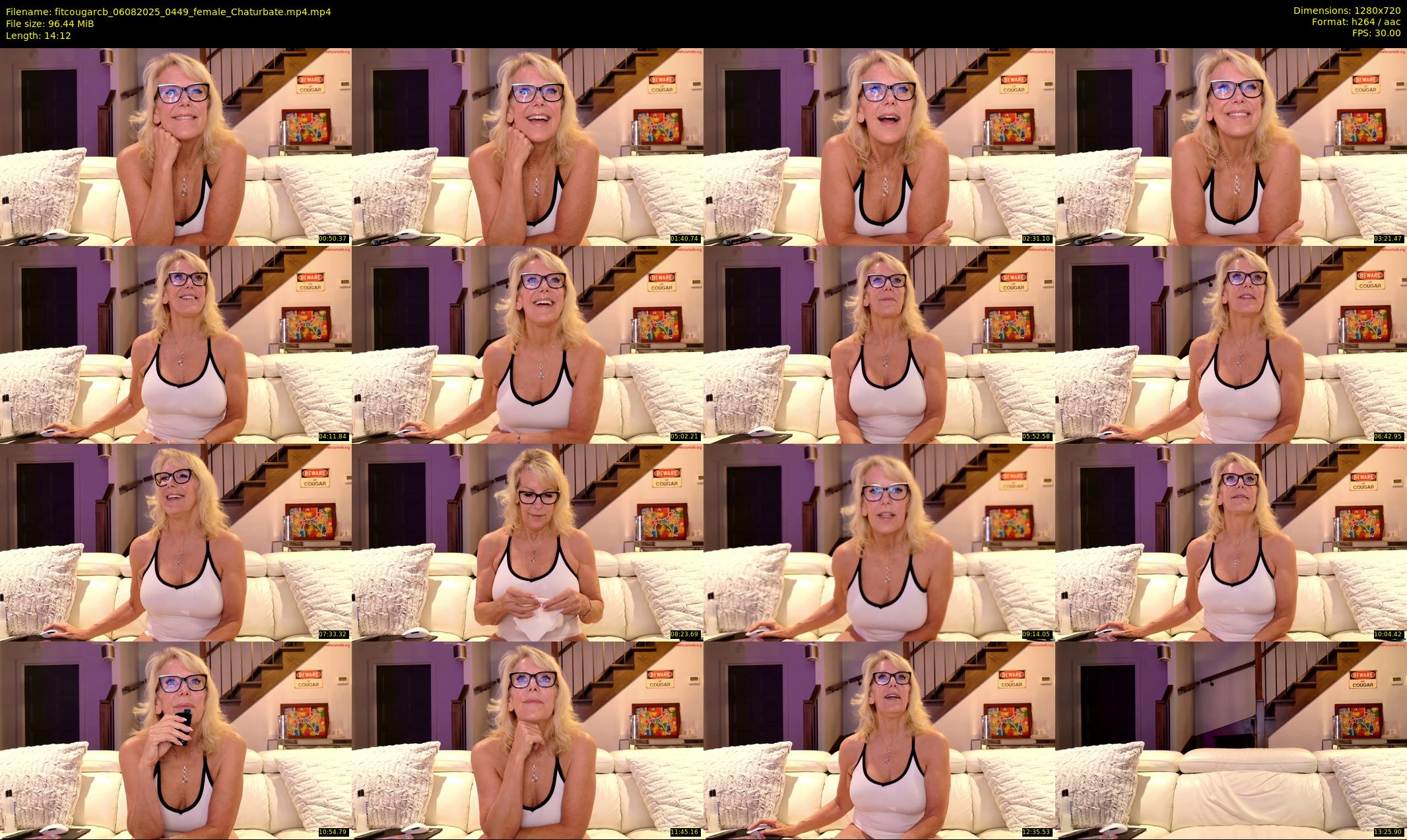 fitcougarcb — 15 minute Chaturbate female cam show recording, 720p, Aug 6, 2025