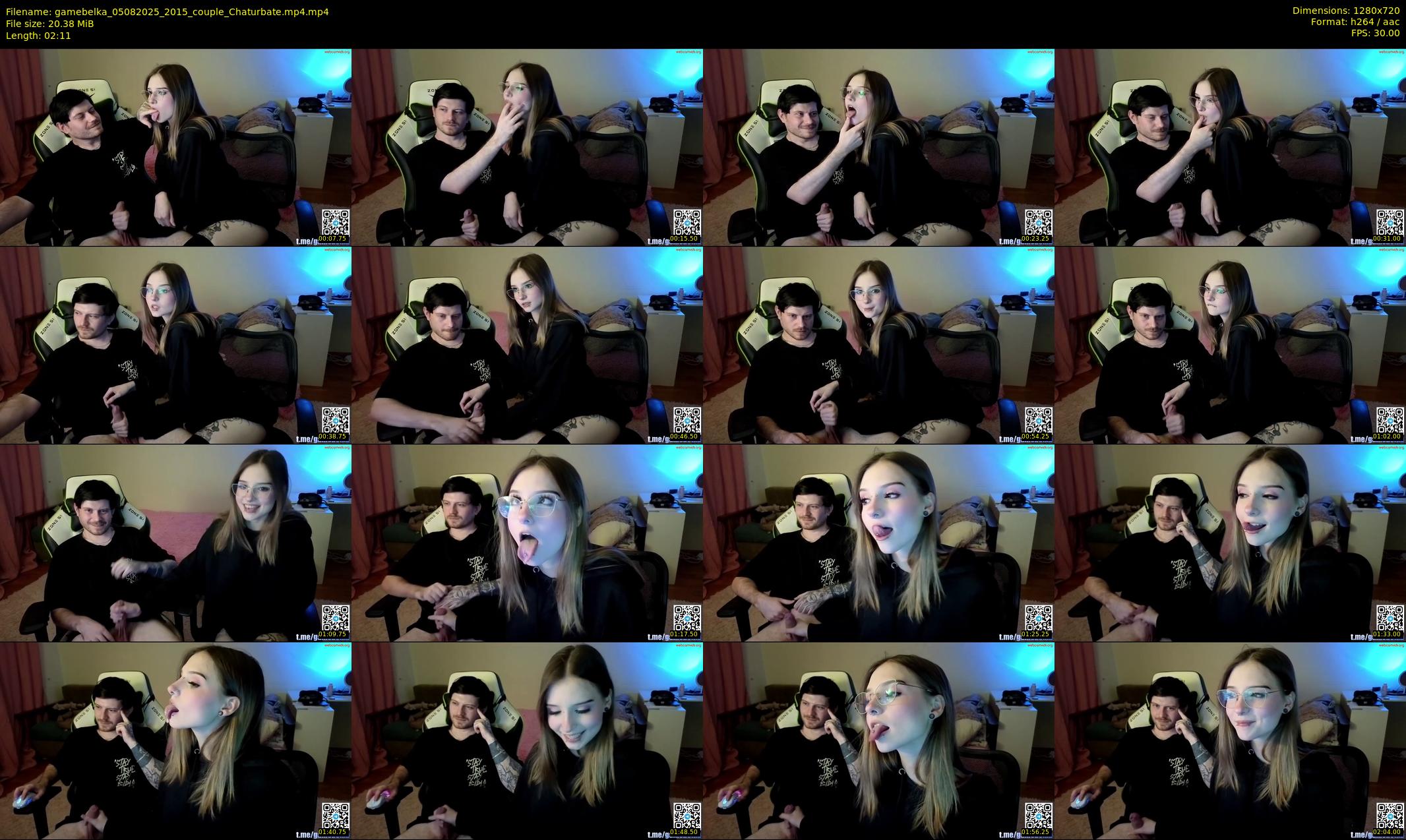 gamebelka — 3 minute Chaturbate couple cam show recording, 720p, Aug 5, 2025
