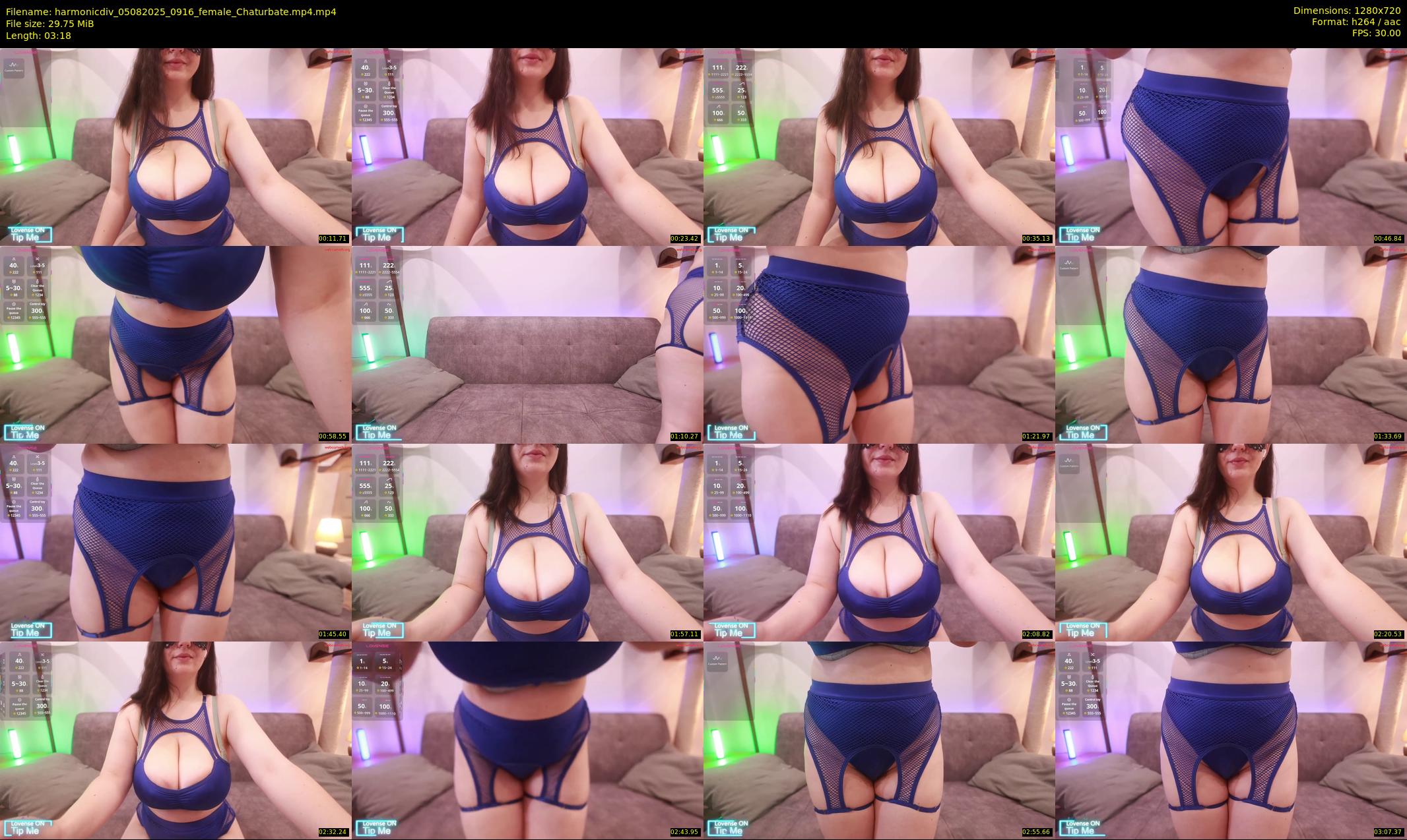 harmonicdiv — 4 minute Chaturbate female cam show recording, 720p, Aug 5, 2025