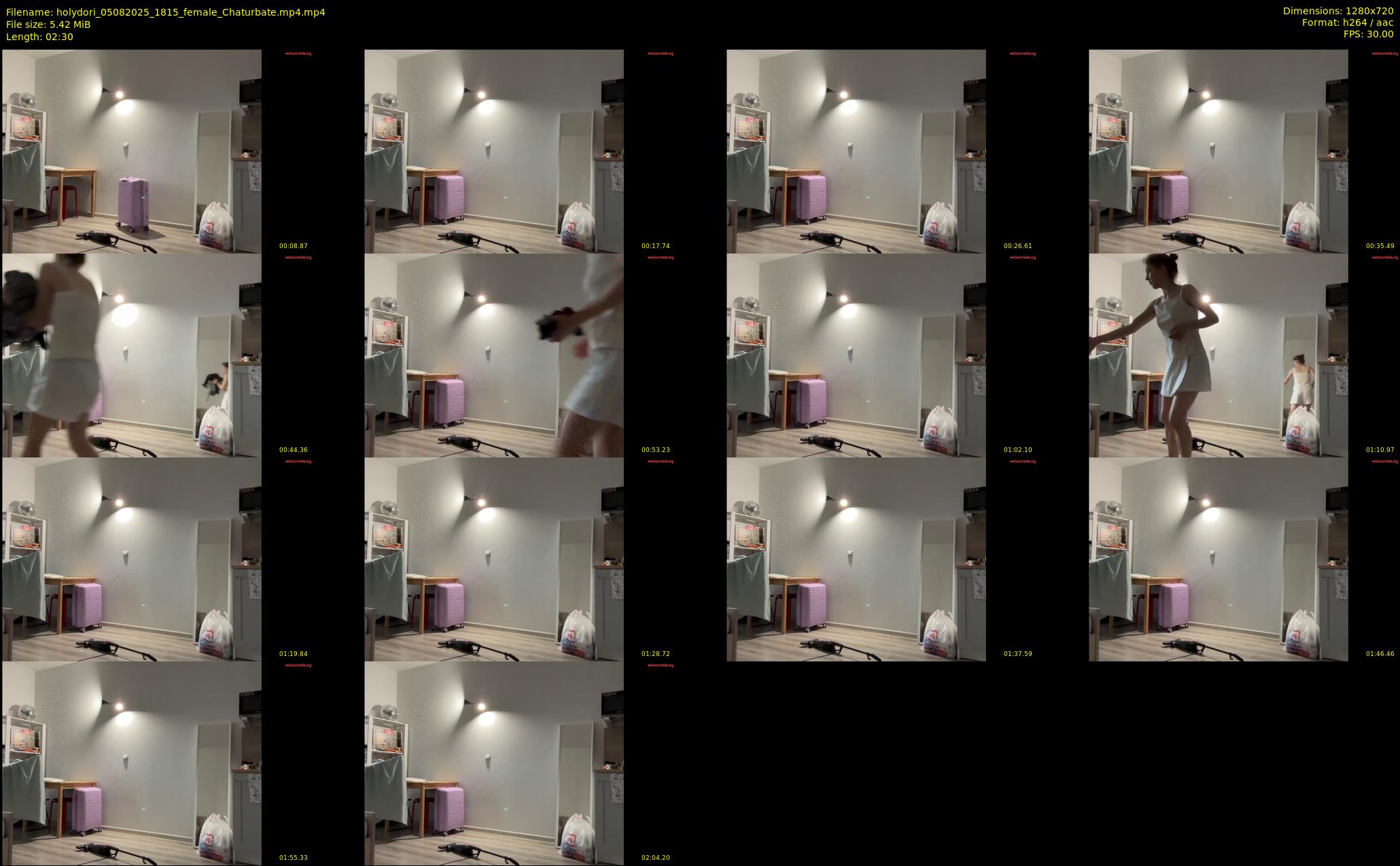 holydori — 3 minute Chaturbate female cam show recording, 720p, Aug 5, 2025