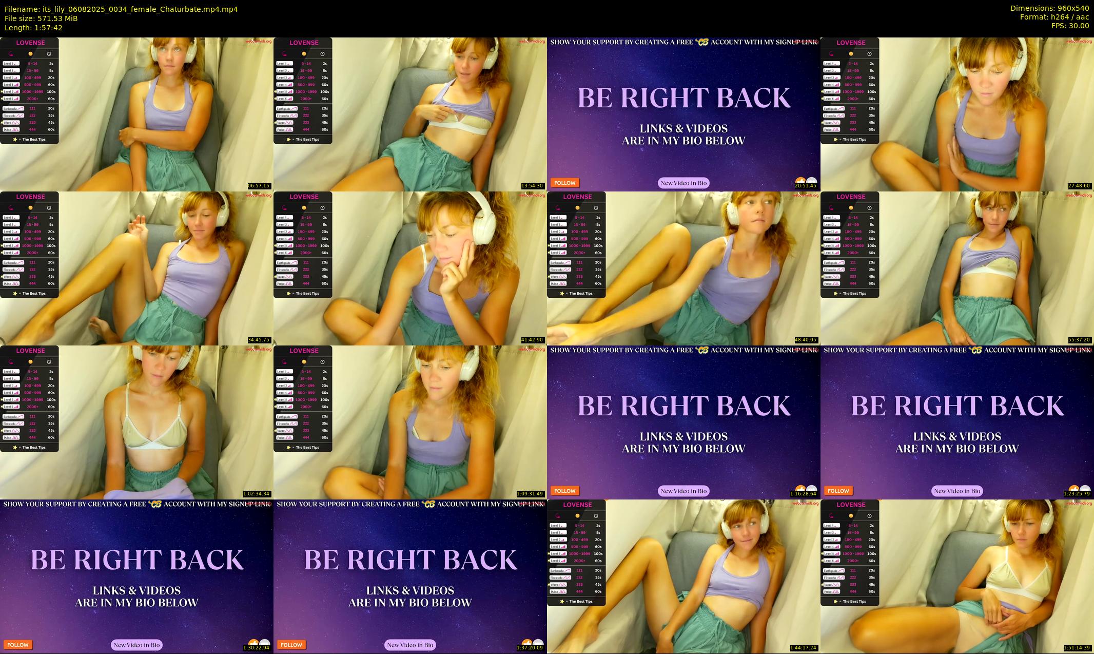 its_lily — 118 minute Chaturbate female cam show recording, 480p, Aug 6, 2025