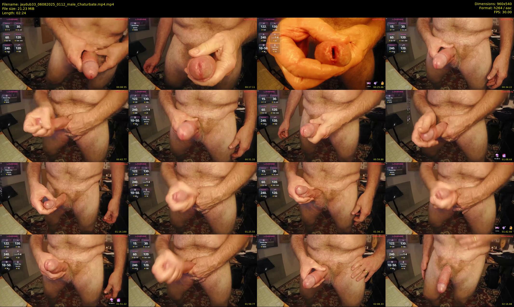 jaydub33 — 3 minute Chaturbate male cam show recording, 480p, Aug 6, 2025