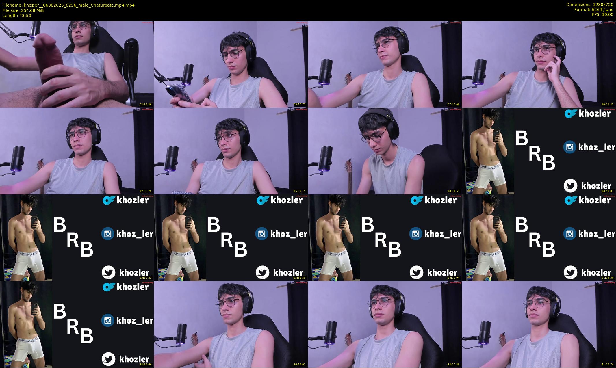 khozler_ — 44 minute Chaturbate male cam show recording, 720p, Aug 6, 2025