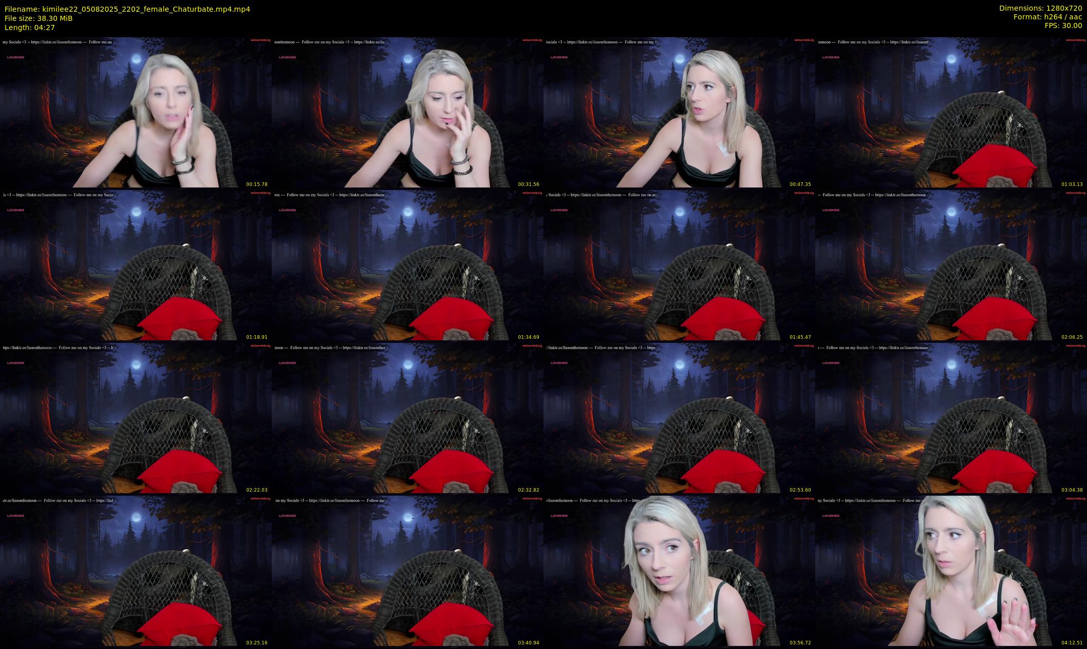 kimilee22 — 5 minute Chaturbate female cam show recording, 720p, Aug 5, 2025