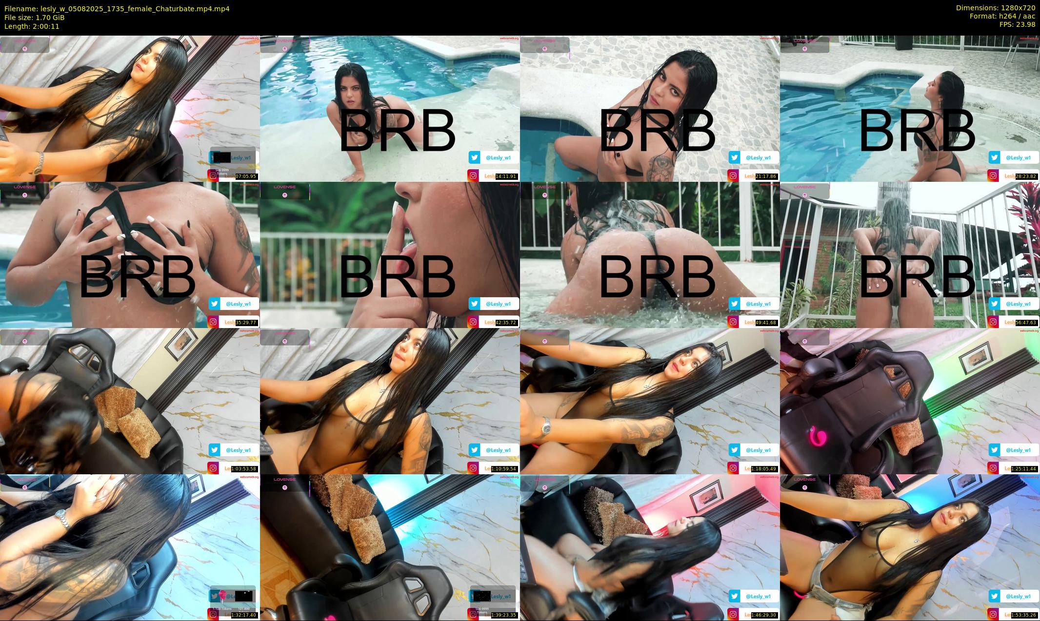 lesly_w — 121 minute Chaturbate female cam show recording, 720p, Aug 5, 2025