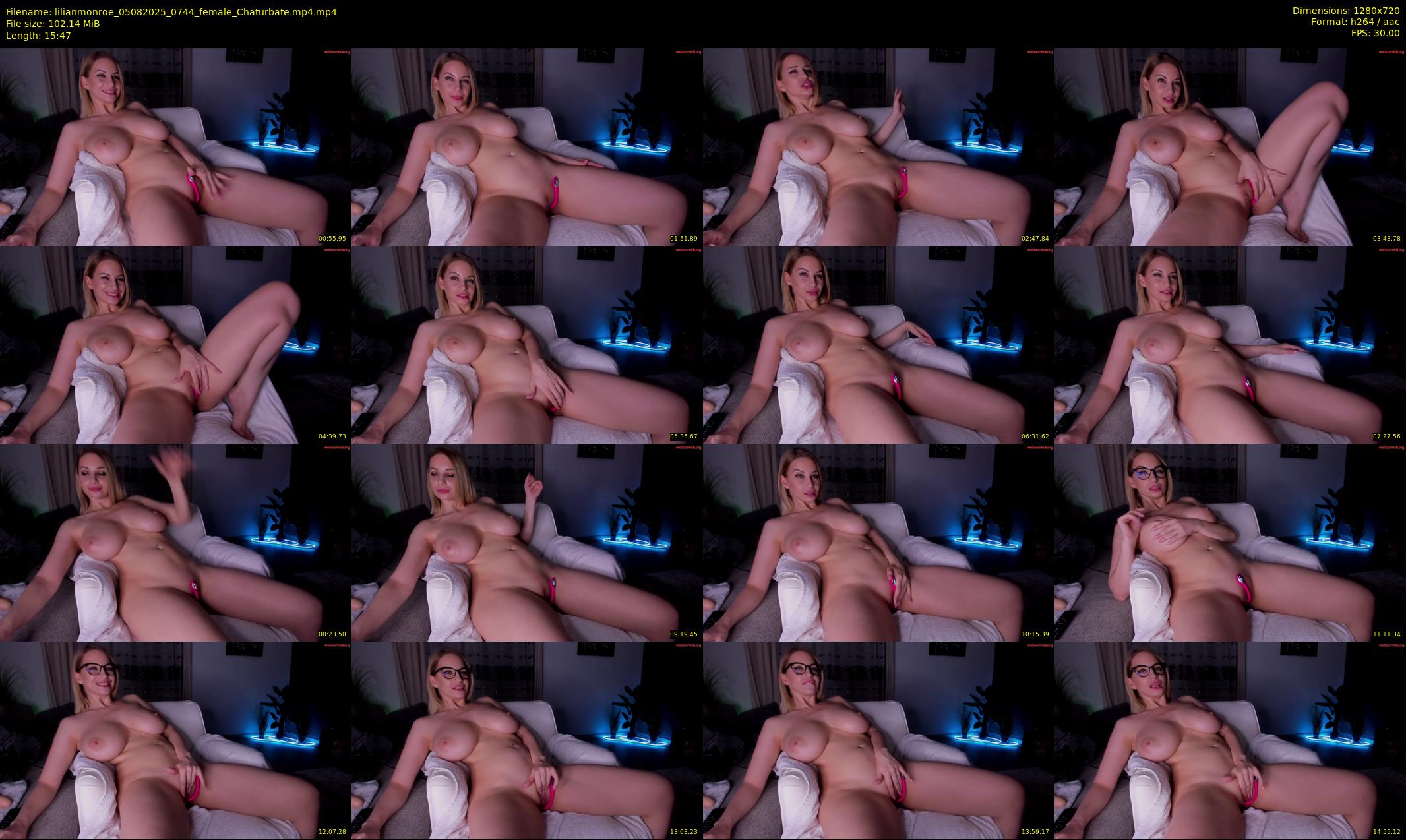 lilianmonroe — 16 minute Chaturbate female cam show recording, 720p, Aug 5, 2025