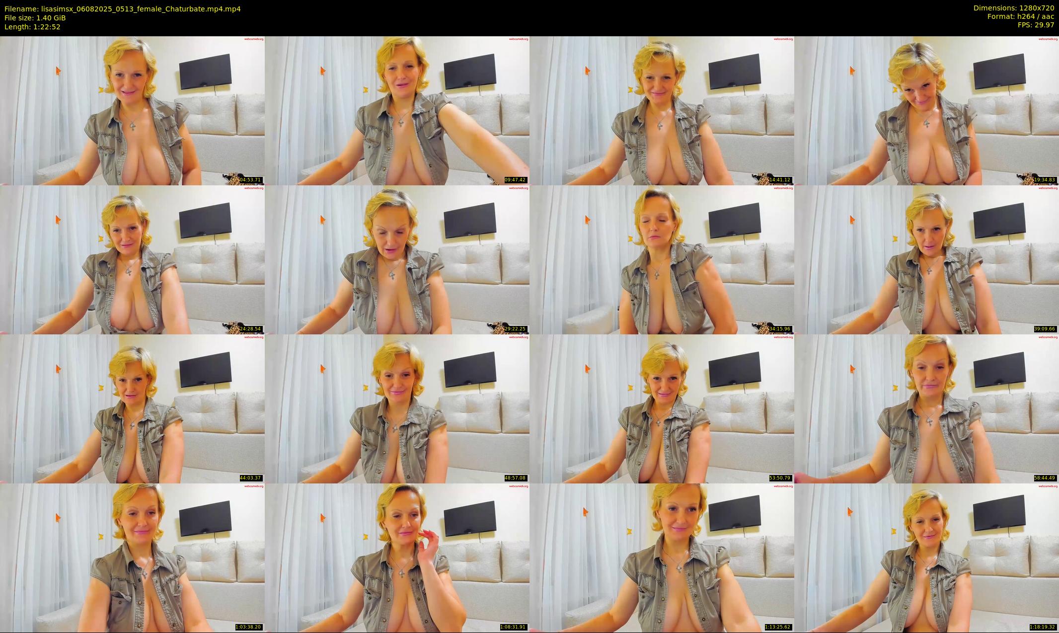 lisasimsx — 83 minute Chaturbate female cam show recording, 720p, Aug 6, 2025