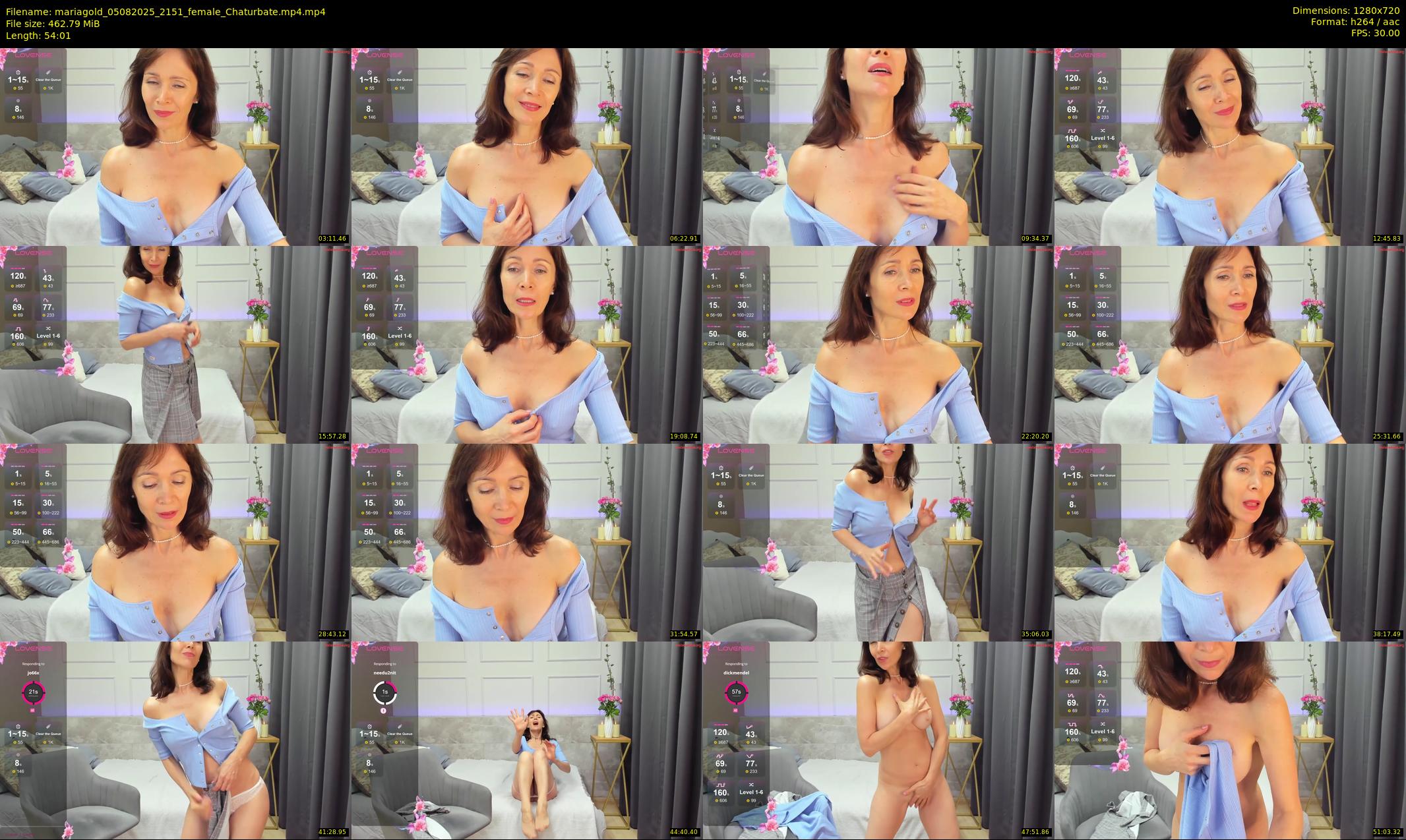 mariagold — 55 minute Chaturbate female cam show recording, 720p, Aug 5, 2025