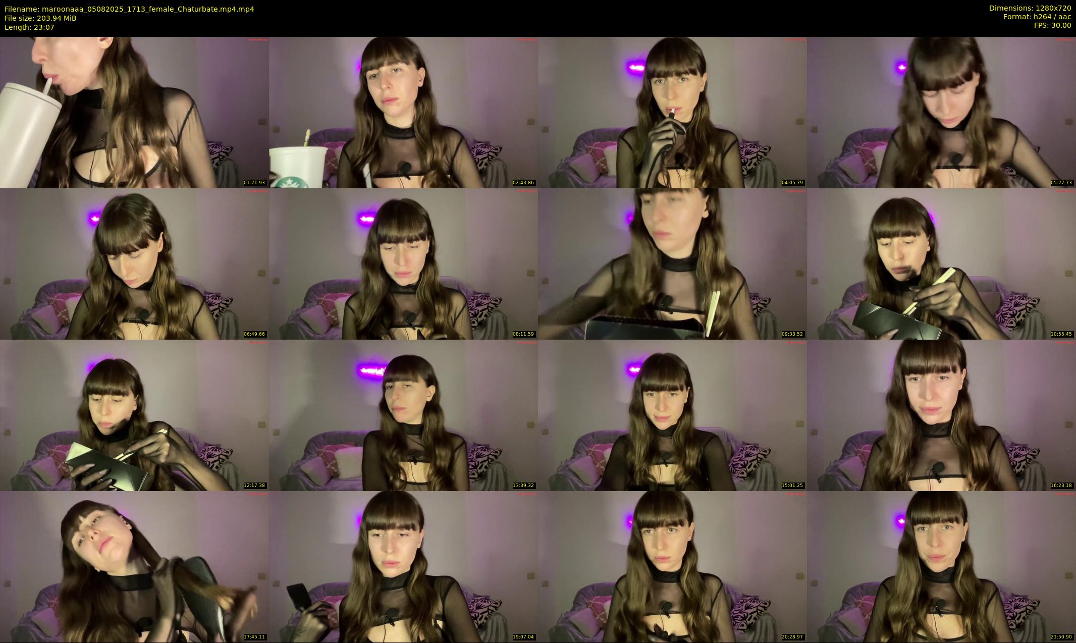 maroonaaa — 24 minute Chaturbate female cam show recording, 720p, Aug 5, 2025