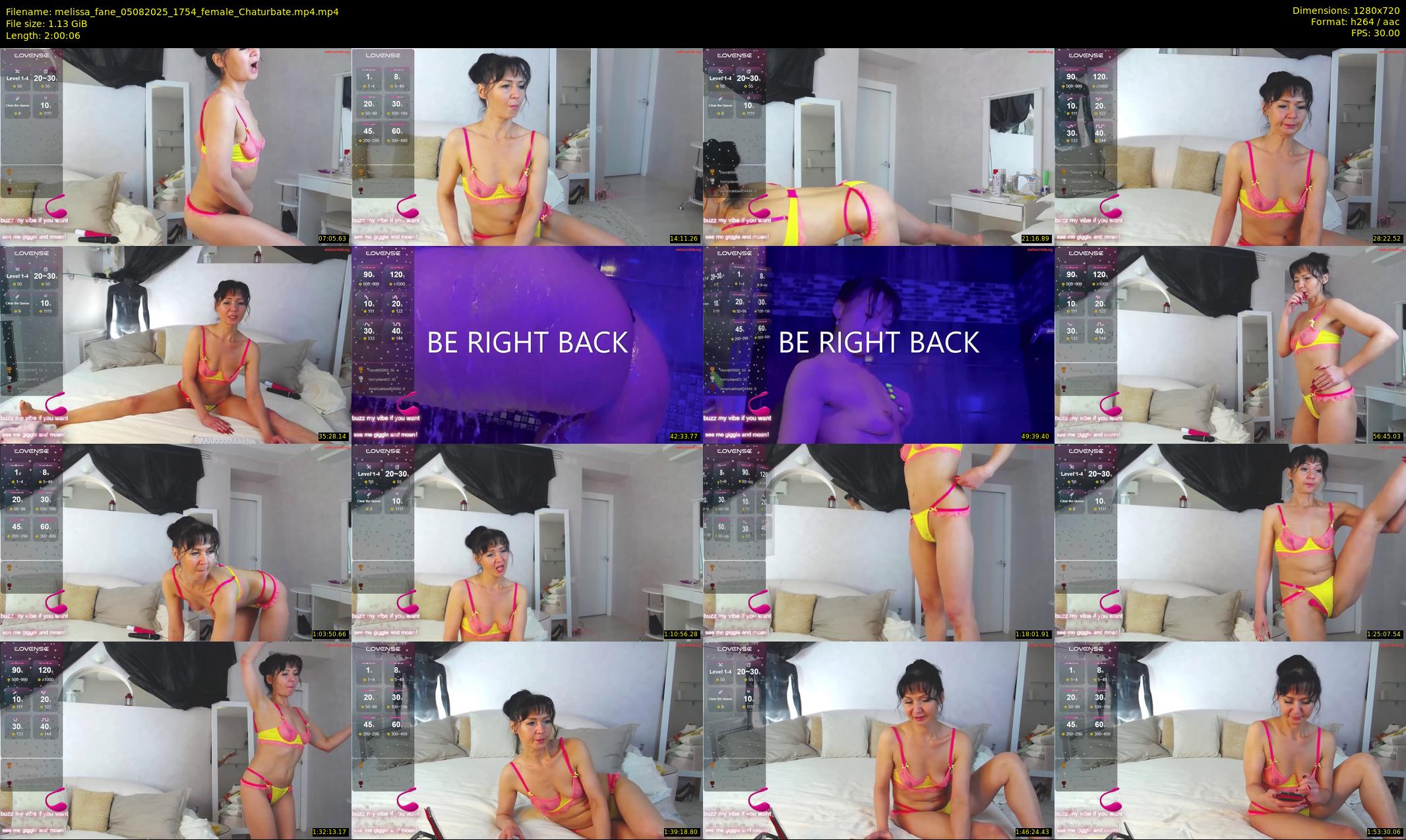 melissa_fane — 121 minute Chaturbate female cam show recording, 720p, Aug 5, 2025