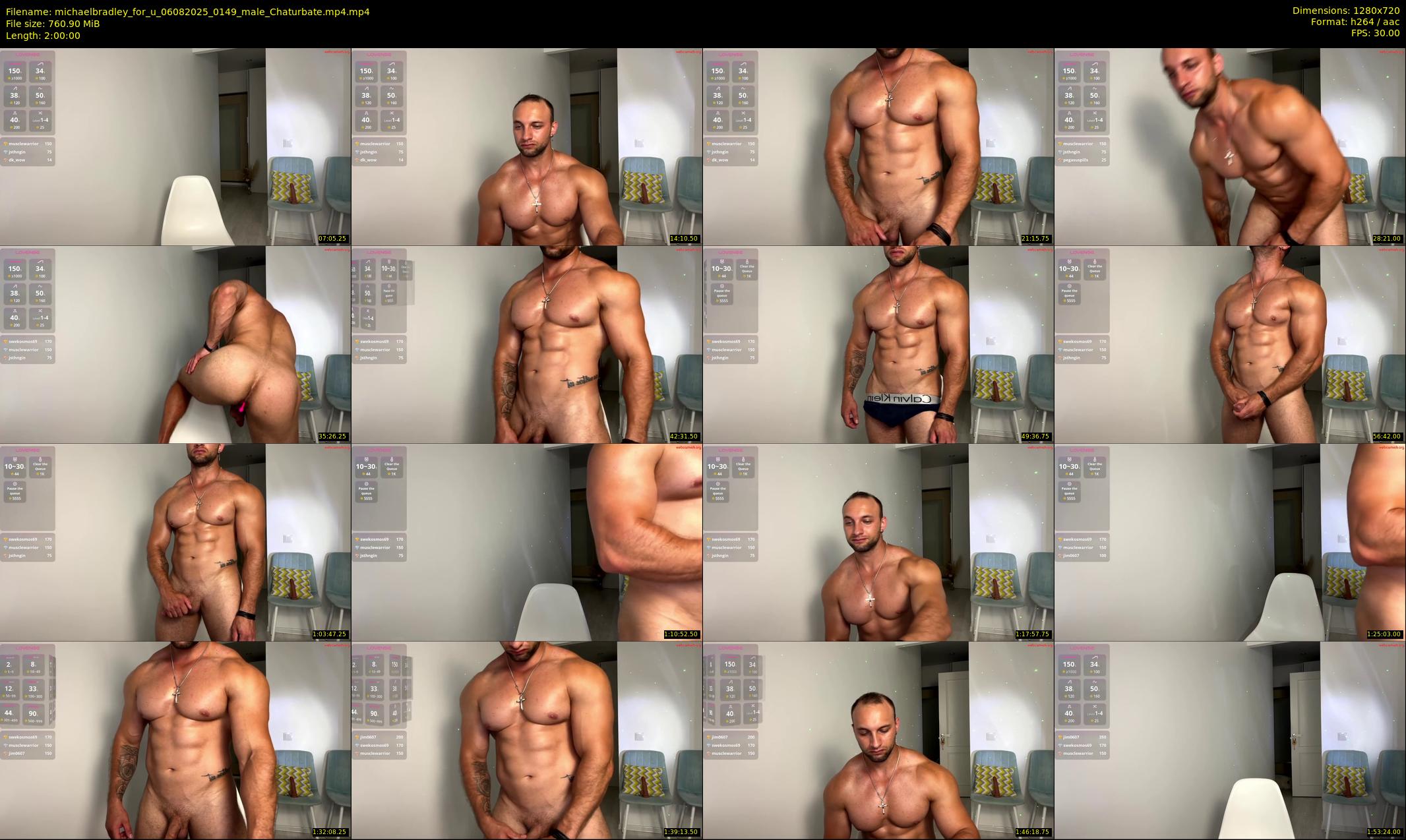 michaelbradley_for_u — 120 minute Chaturbate male cam show recording, 720p, Aug 6, 2025