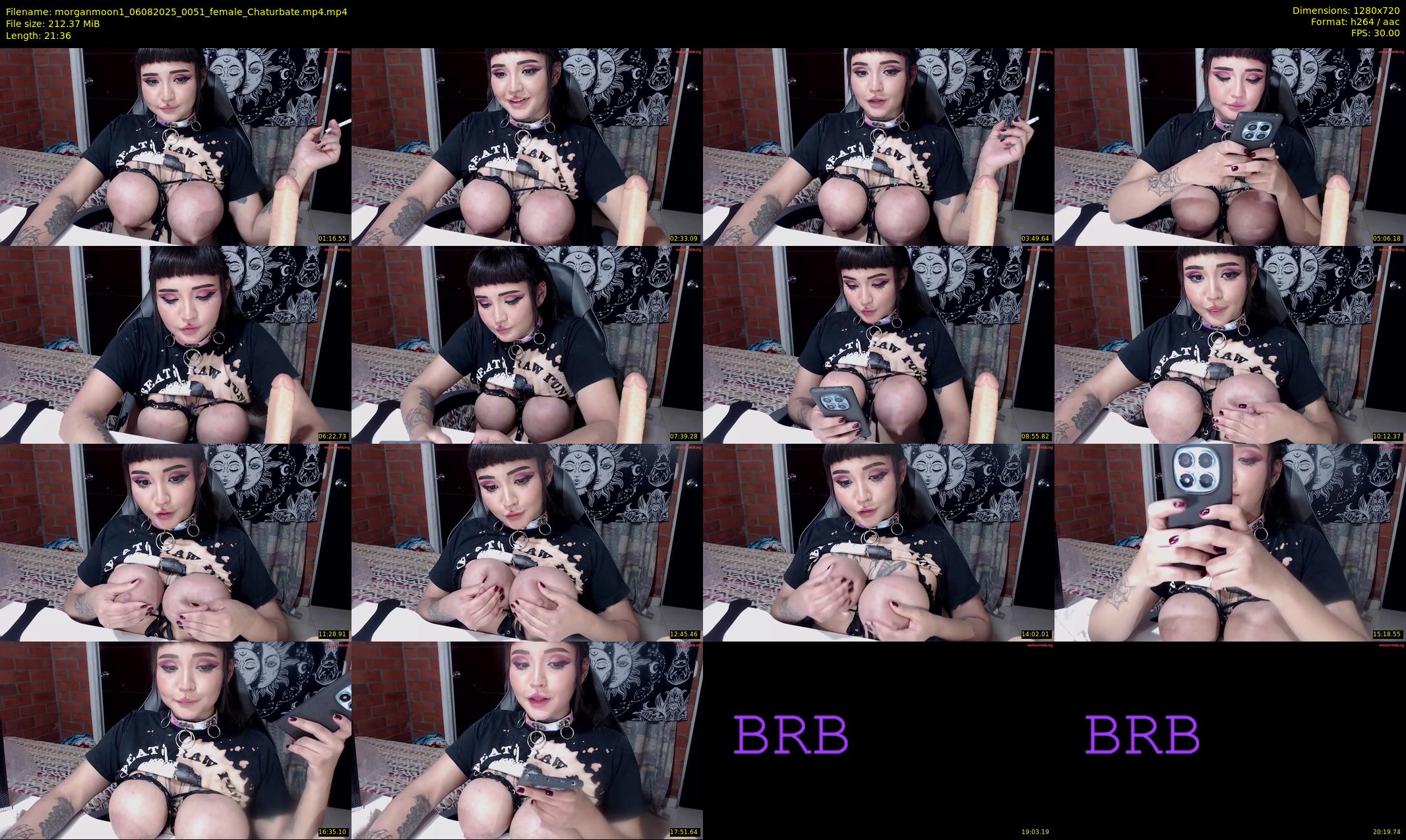 morganmoon1 — 22 minute Chaturbate female cam show recording, 720p, Aug 6, 2025