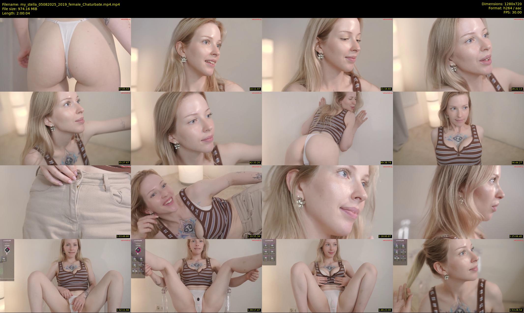 my_stella — 121 minute Chaturbate female cam show recording, 720p, Aug 5, 2025