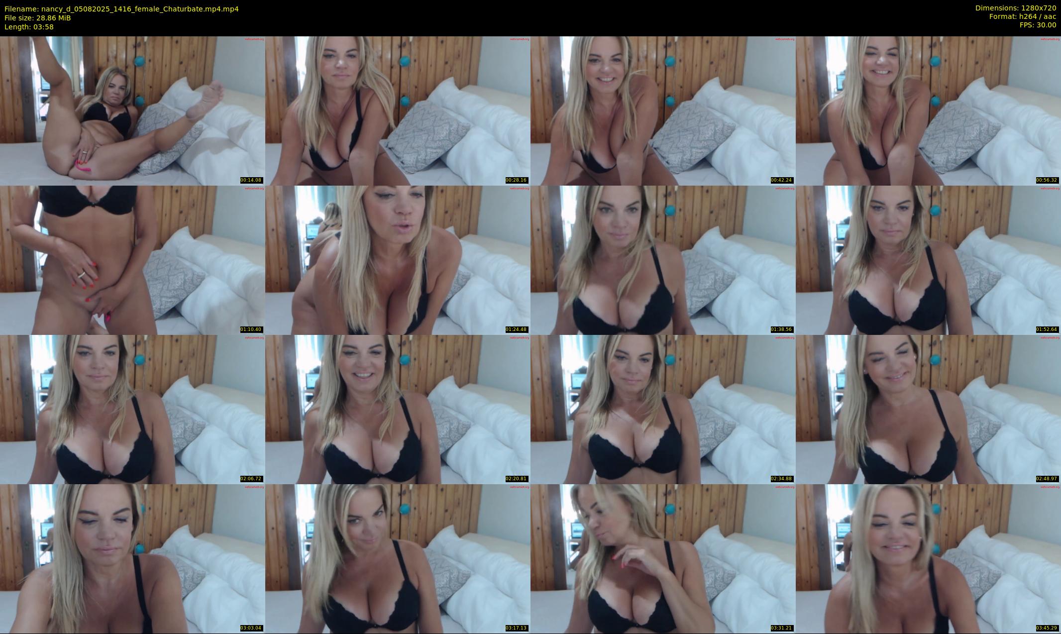 nancy_d — 4 minute Chaturbate female cam show recording, 720p, Aug 5, 2025