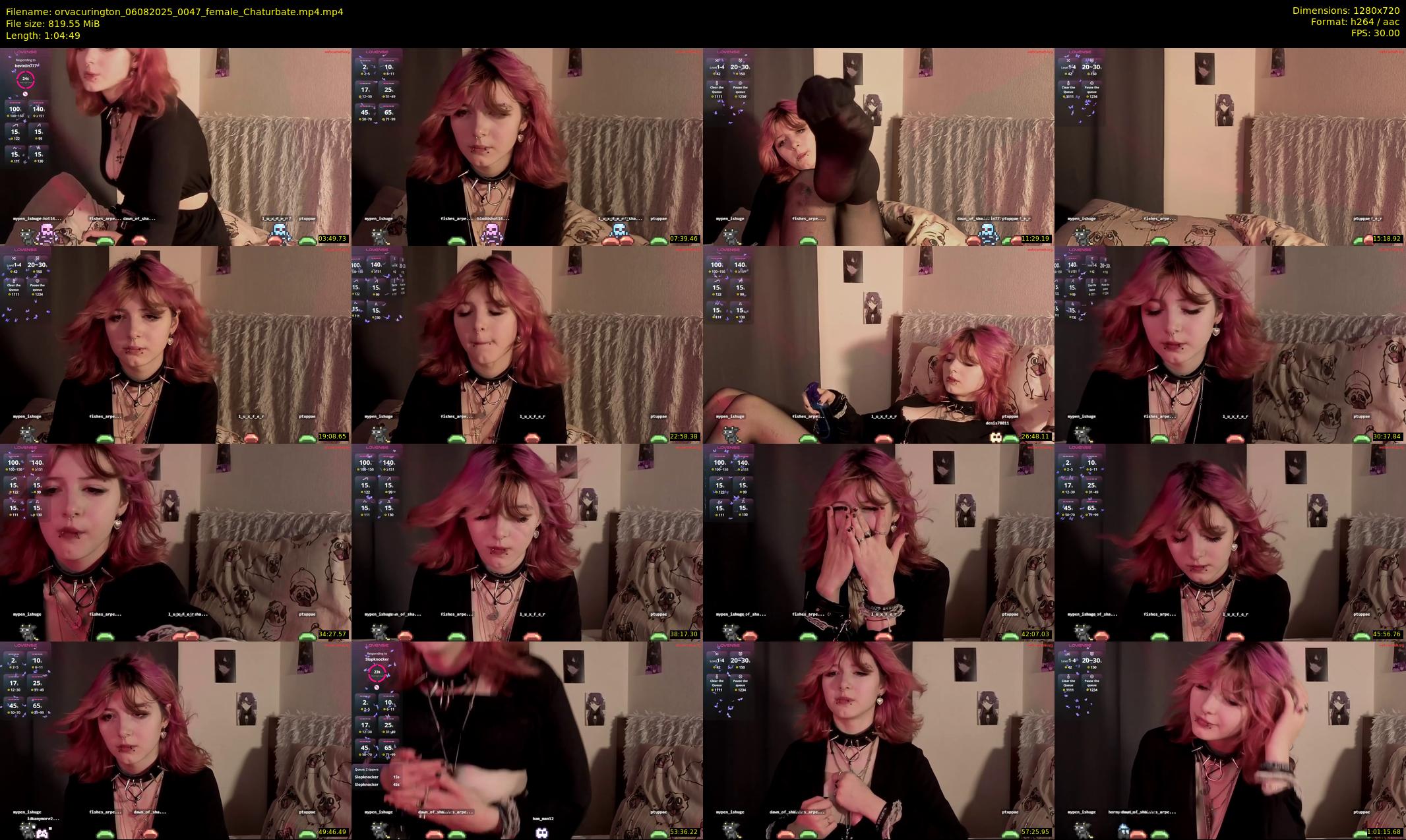 orvacurington — 65 minute Chaturbate female cam show recording, 720p, Aug 6, 2025