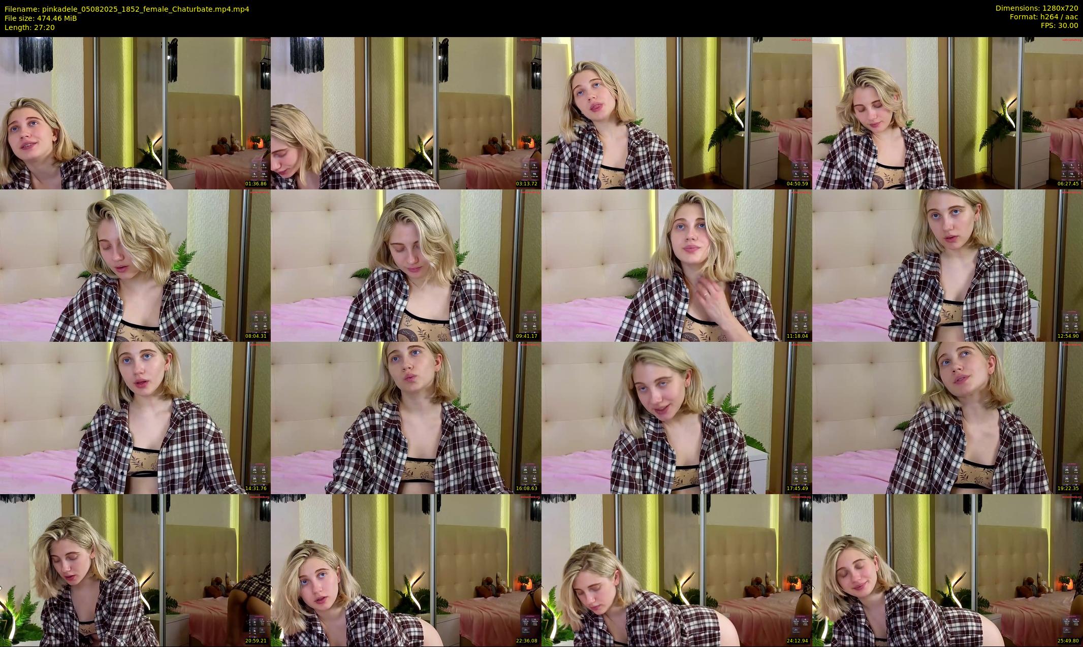 pinkadele — 28 minute Chaturbate female cam show recording, 720p, Aug 5, 2025