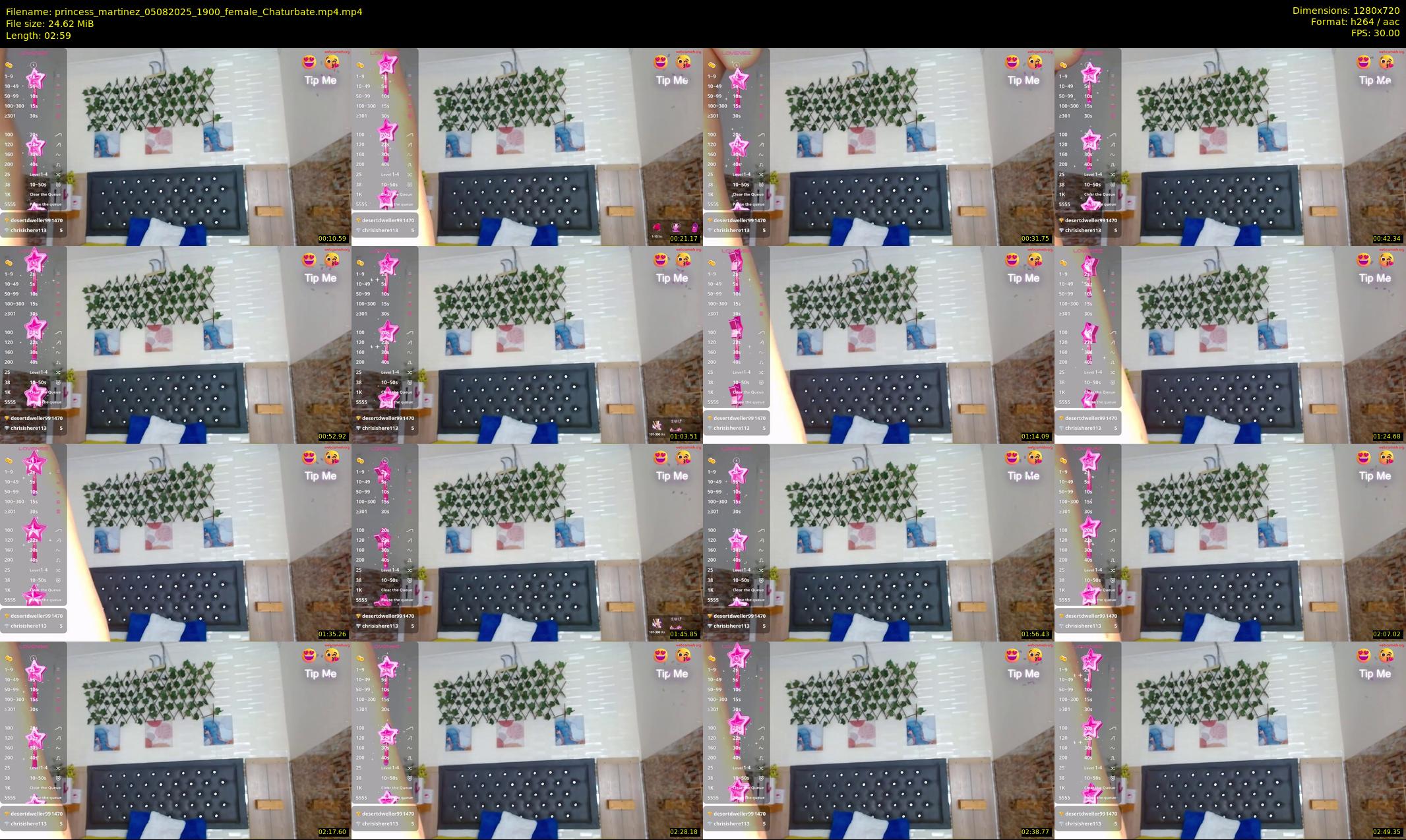 princess_martinez — 3 minute Chaturbate female cam show recording, 720p, Aug 5, 2025