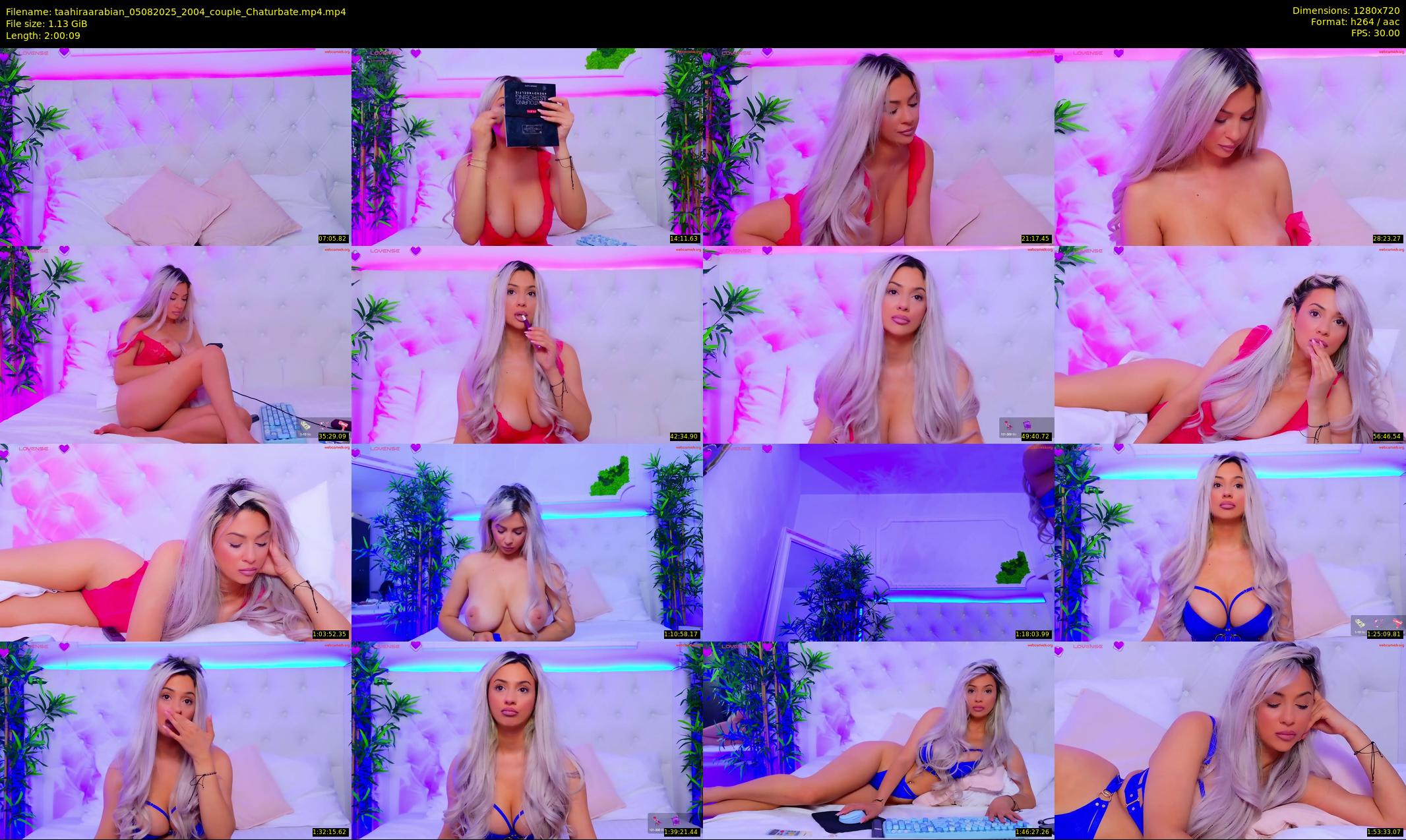 taahiraarabian — 121 minute Chaturbate female cam show recording, 720p, Aug 5, 2025