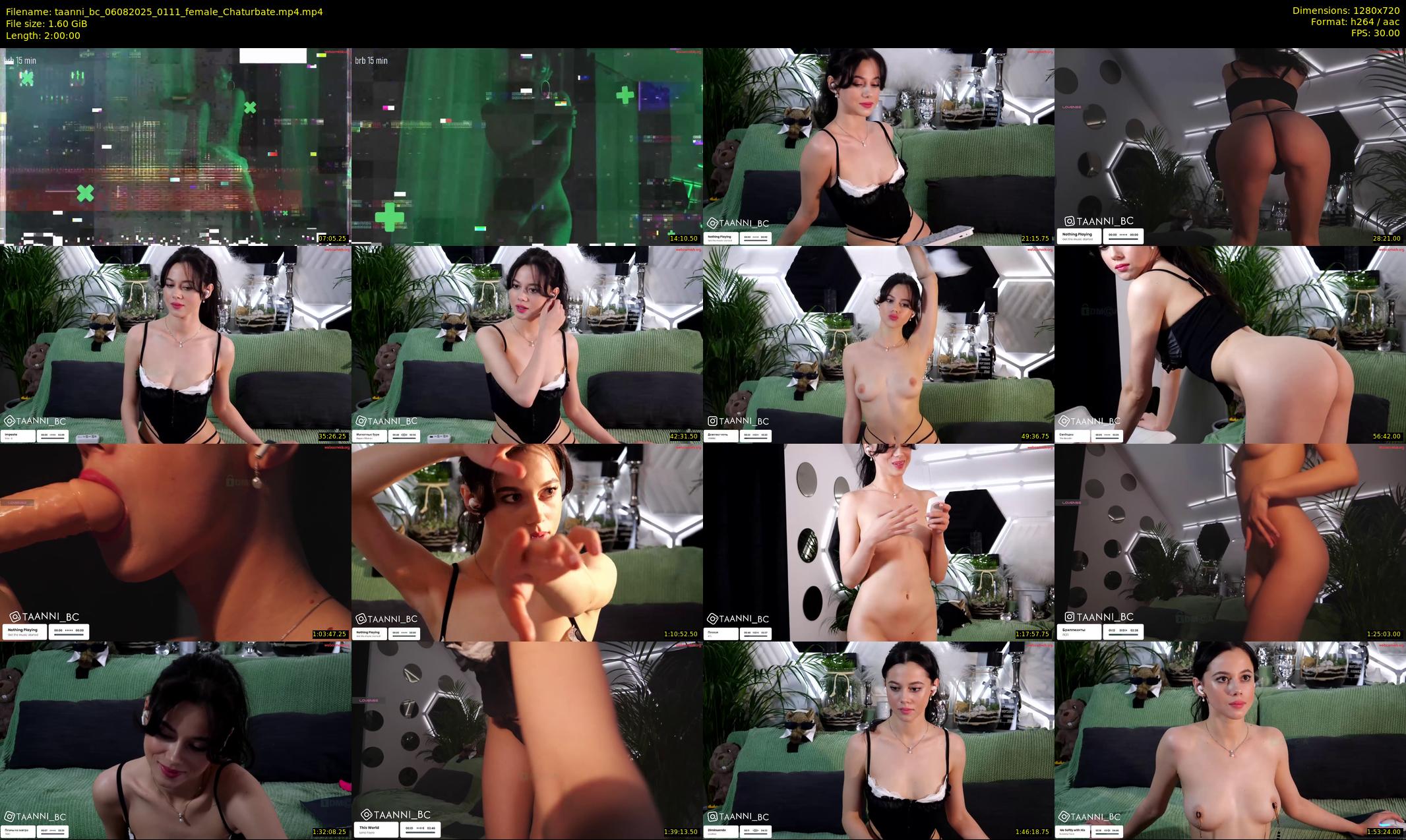 taanni_bc — 120 minute Chaturbate female cam show recording, 720p, Aug 6, 2025