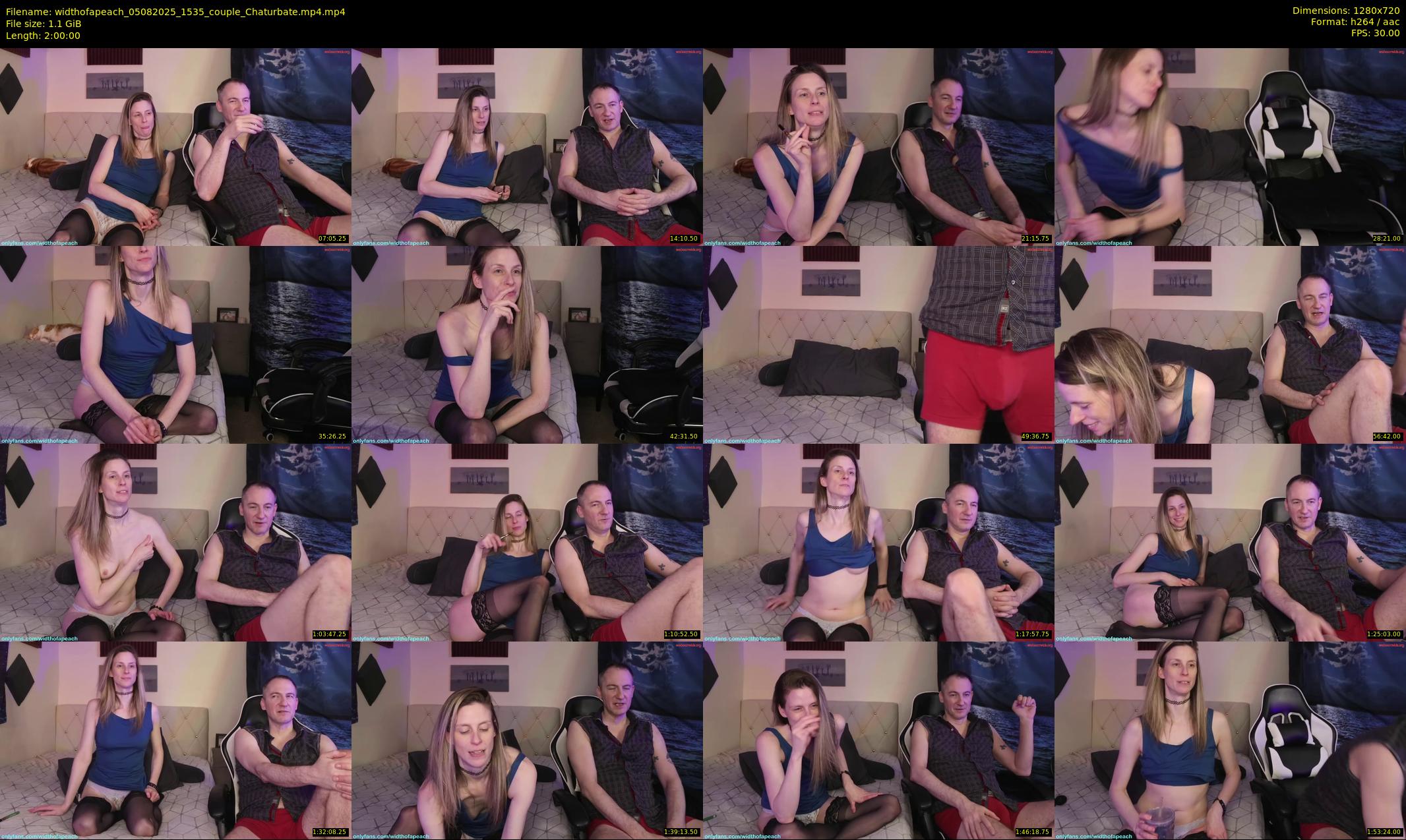 widthofapeach — 120 minute Chaturbate couple cam show recording, 720p, Aug 5, 2025