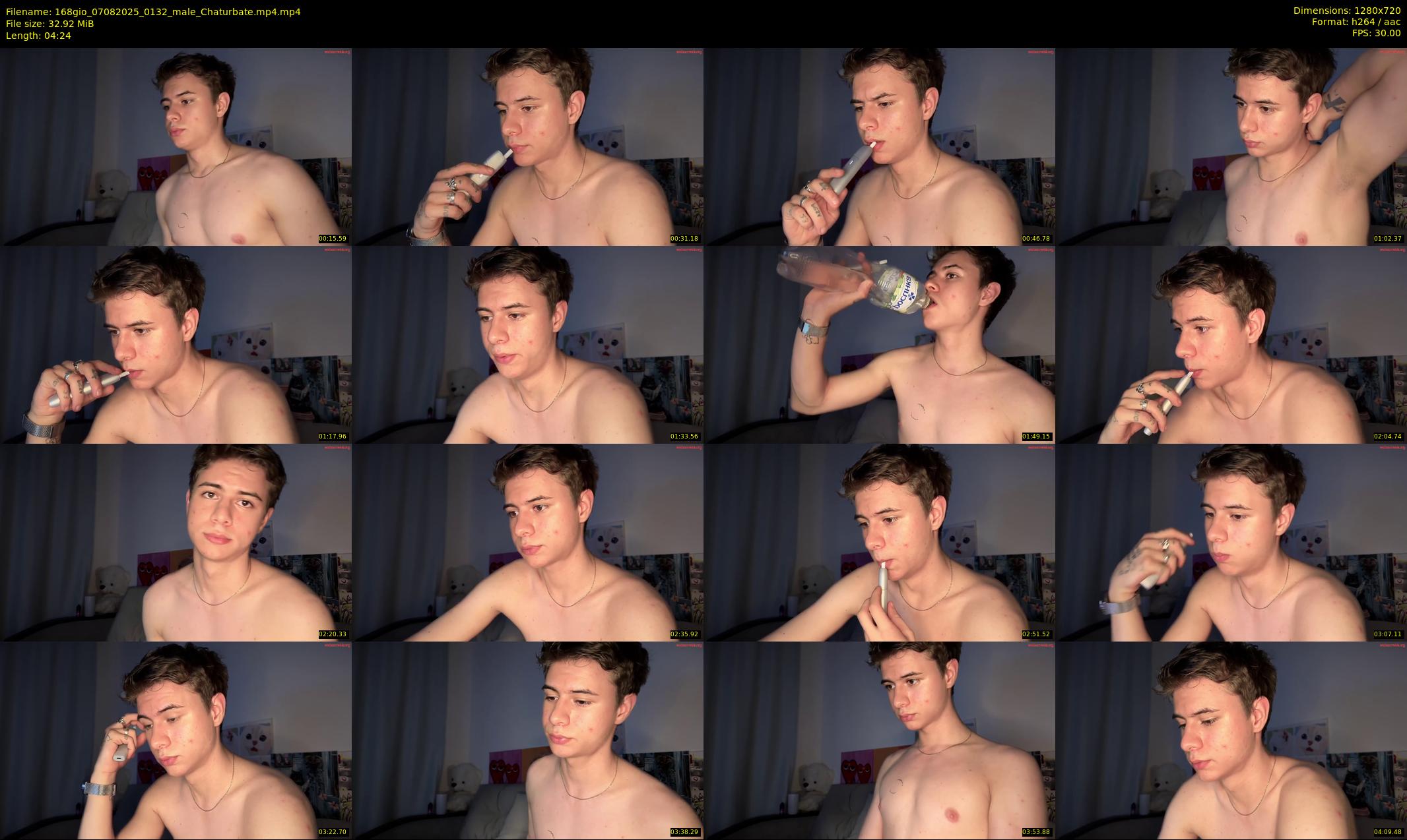 168gio — 5 minute Chaturbate male cam show recording, 720p, Aug 7, 2025