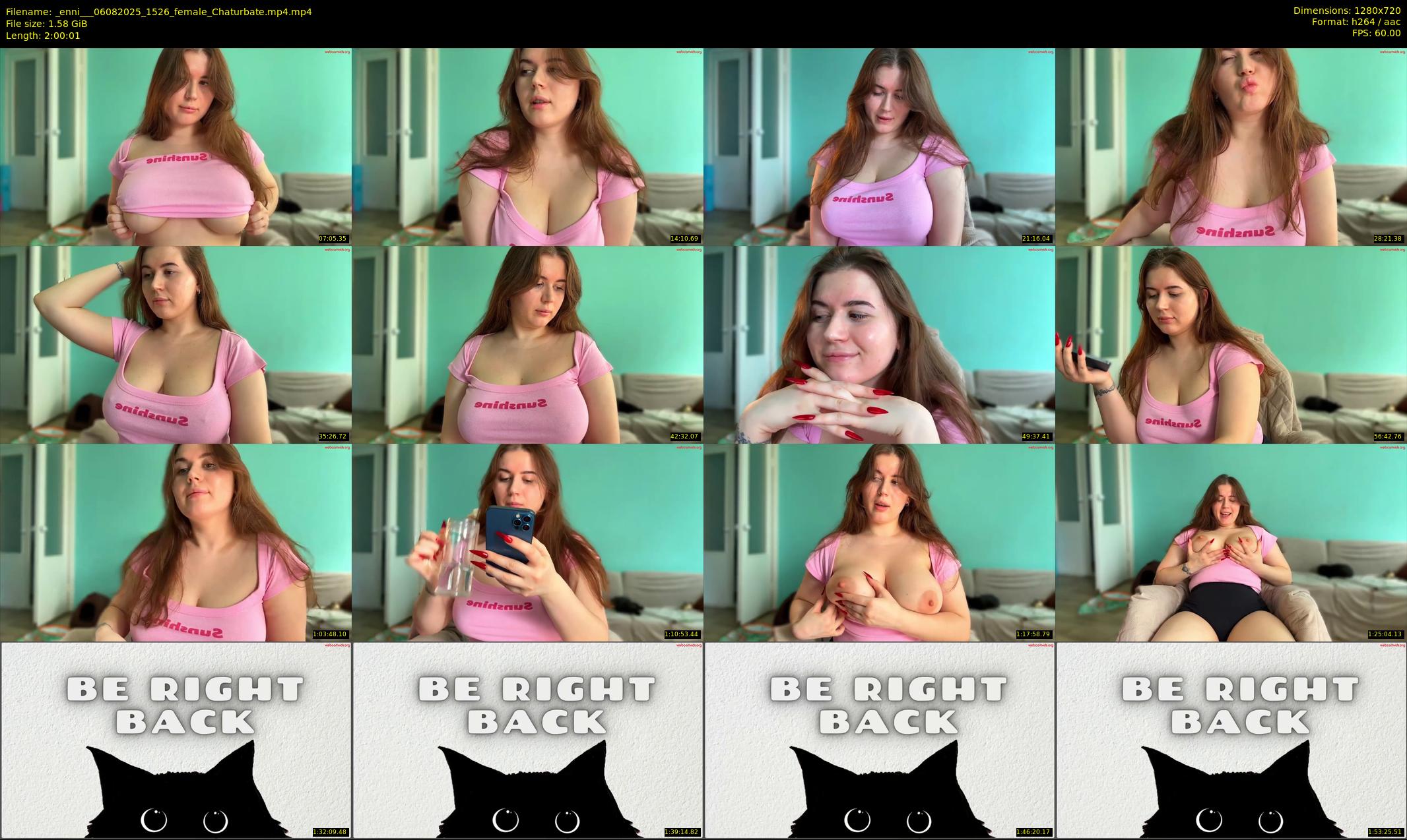 _enni__ — 121 minute Chaturbate female cam show recording, 720p, Aug 6, 2025