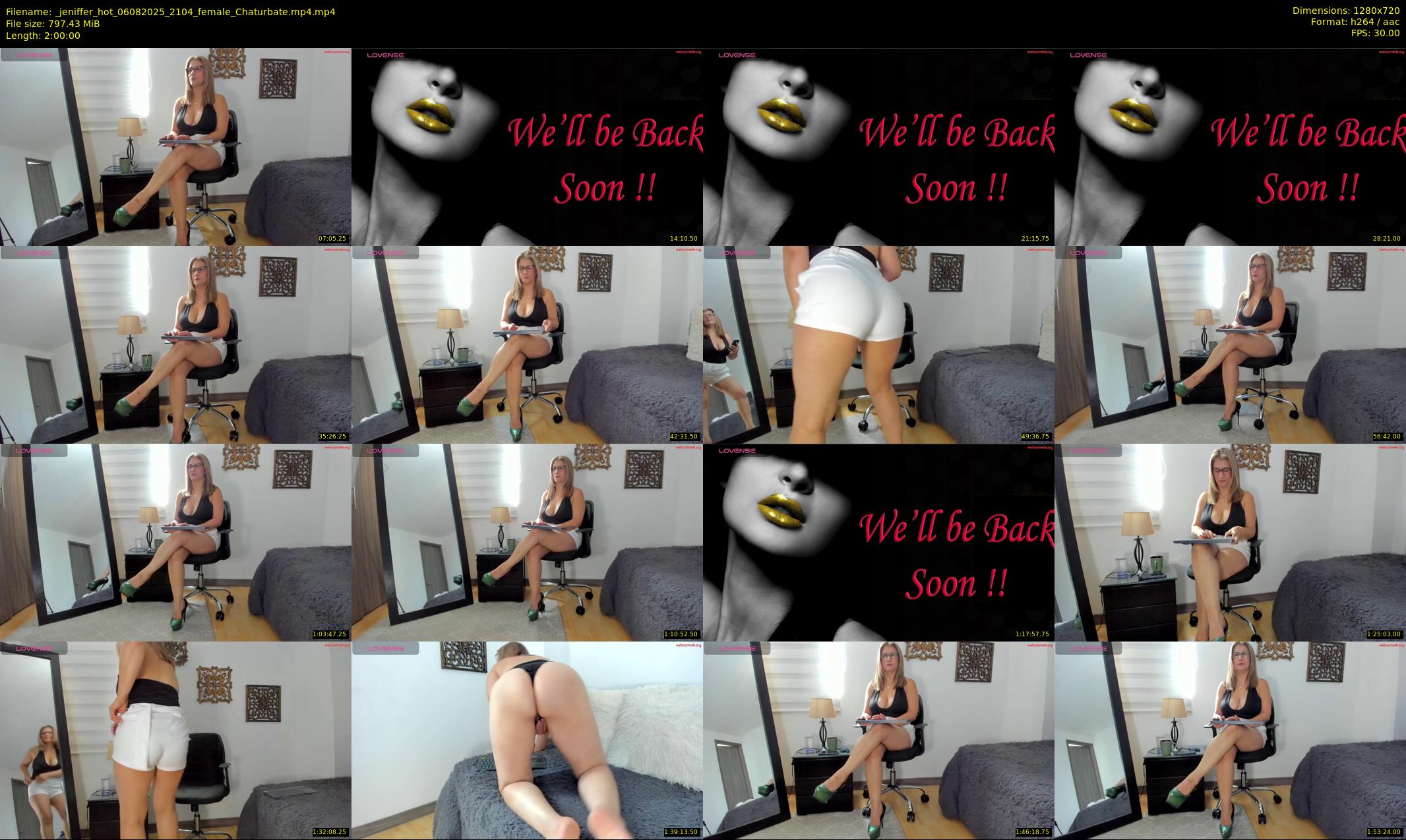 _jeniffer_hot — 120 minute Chaturbate female cam show recording, 720p, Aug 6, 2025