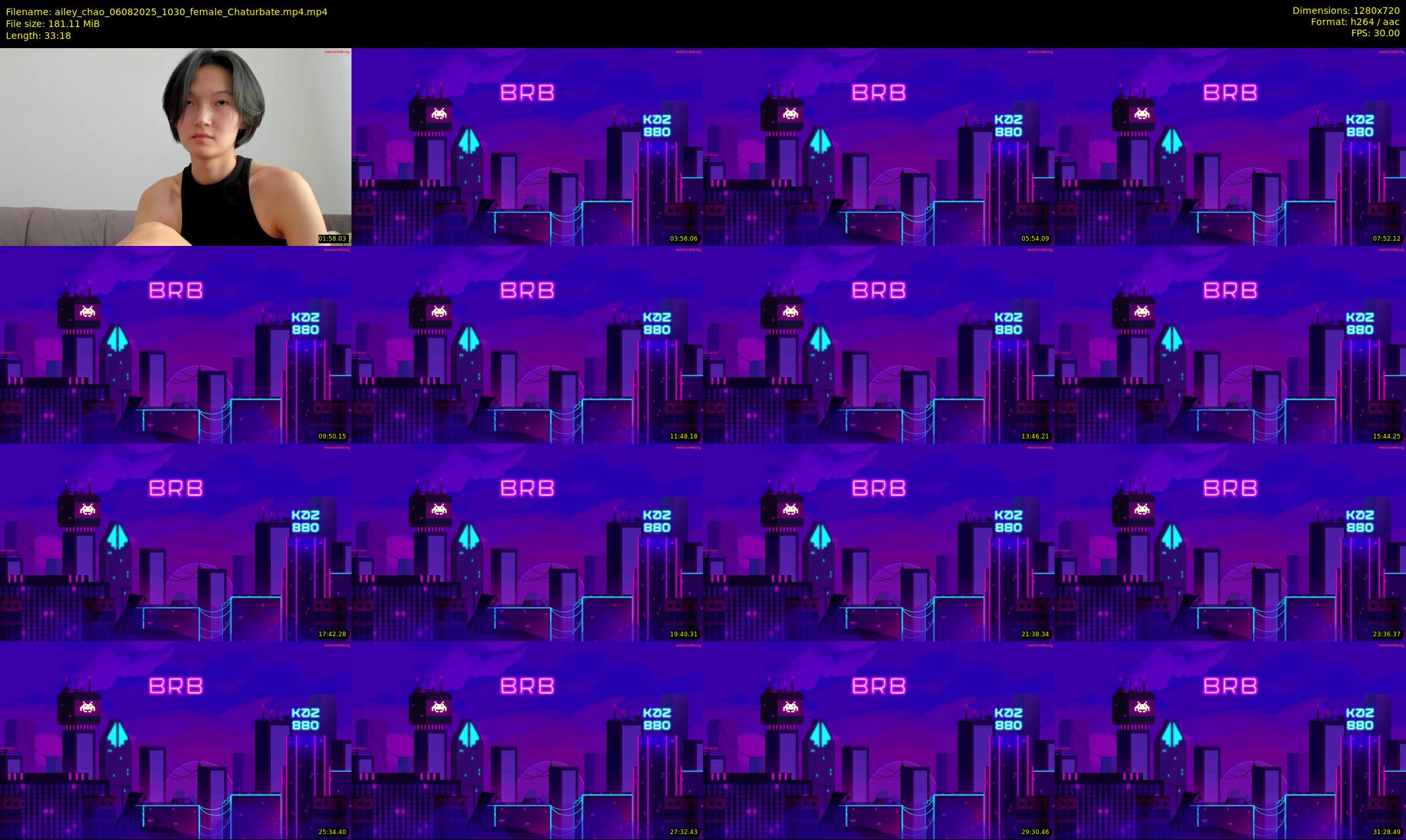 ailey_chao — 34 minute Chaturbate female cam show recording, 720p, Aug 6, 2025