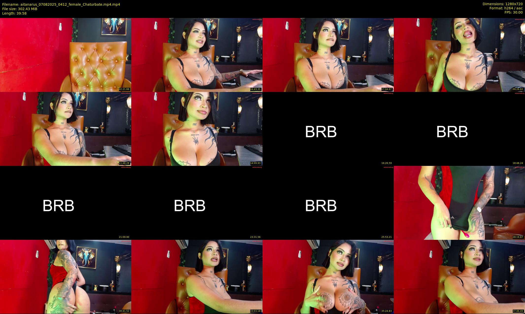 aitanarus — 40 minute Chaturbate female cam show recording, 720p, Aug 7, 2025