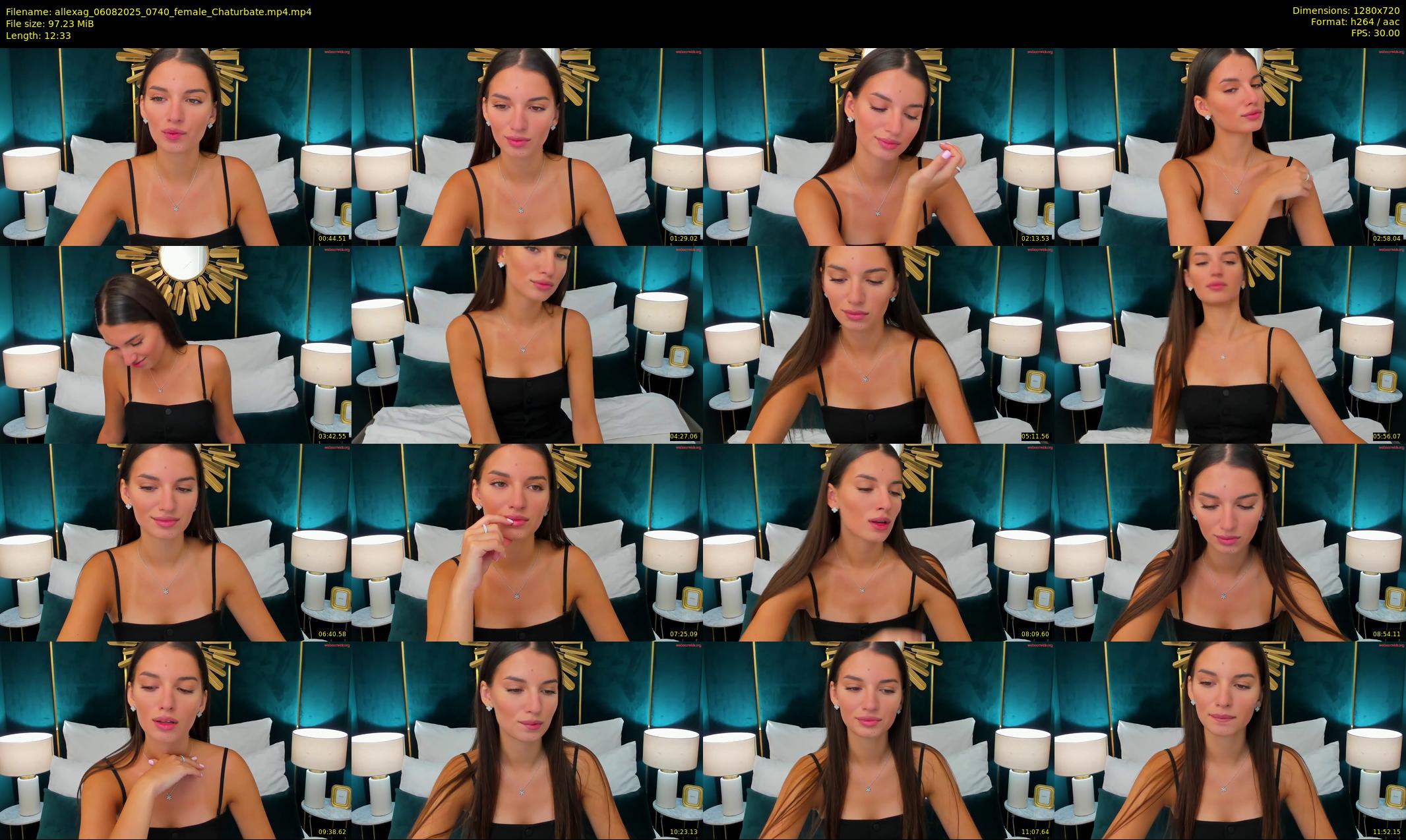 allexag — 13 minute Chaturbate female cam show recording, 720p, Aug 6, 2025