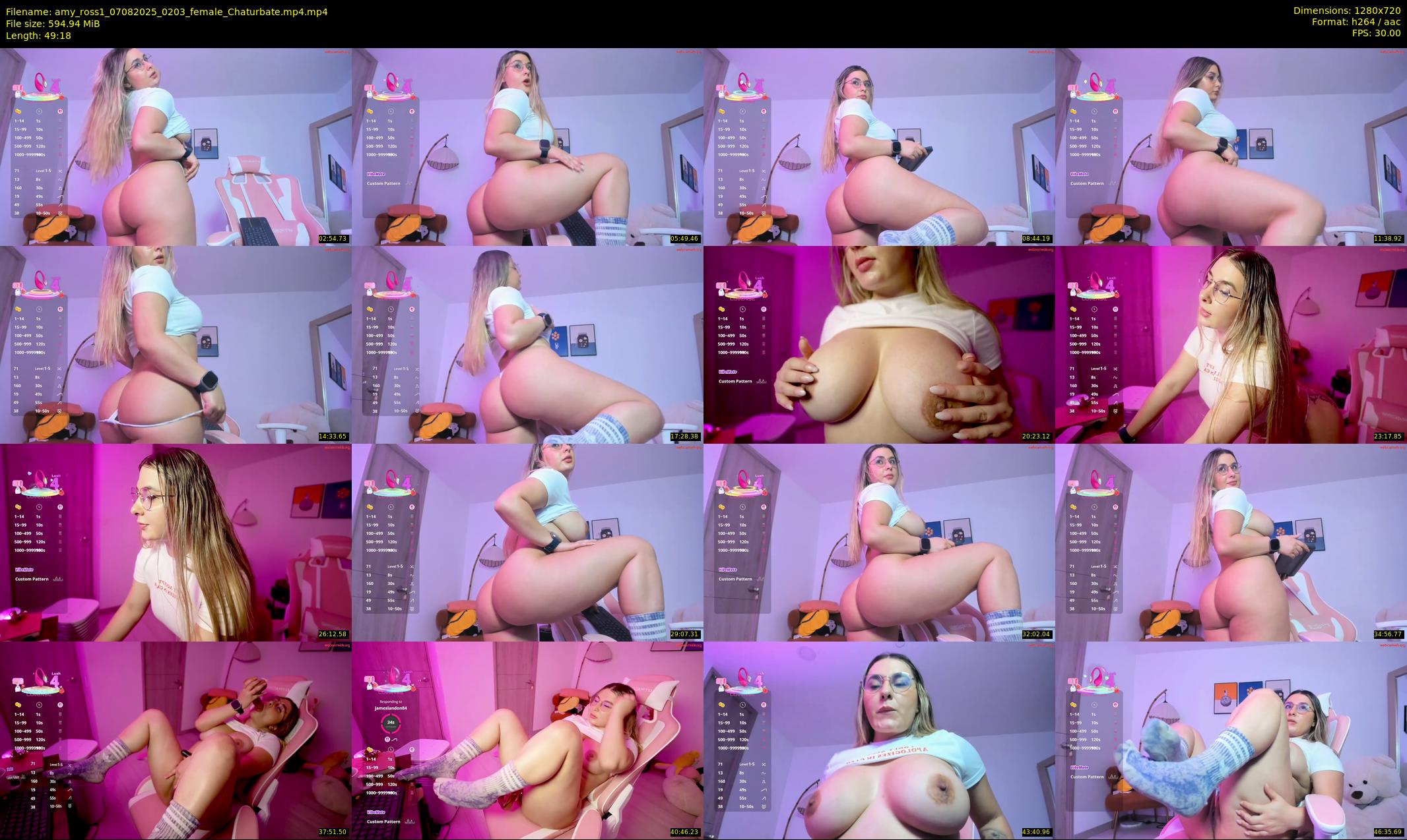 amy_ross1 — 50 minute Chaturbate female cam show recording, 720p, Aug 7, 2025