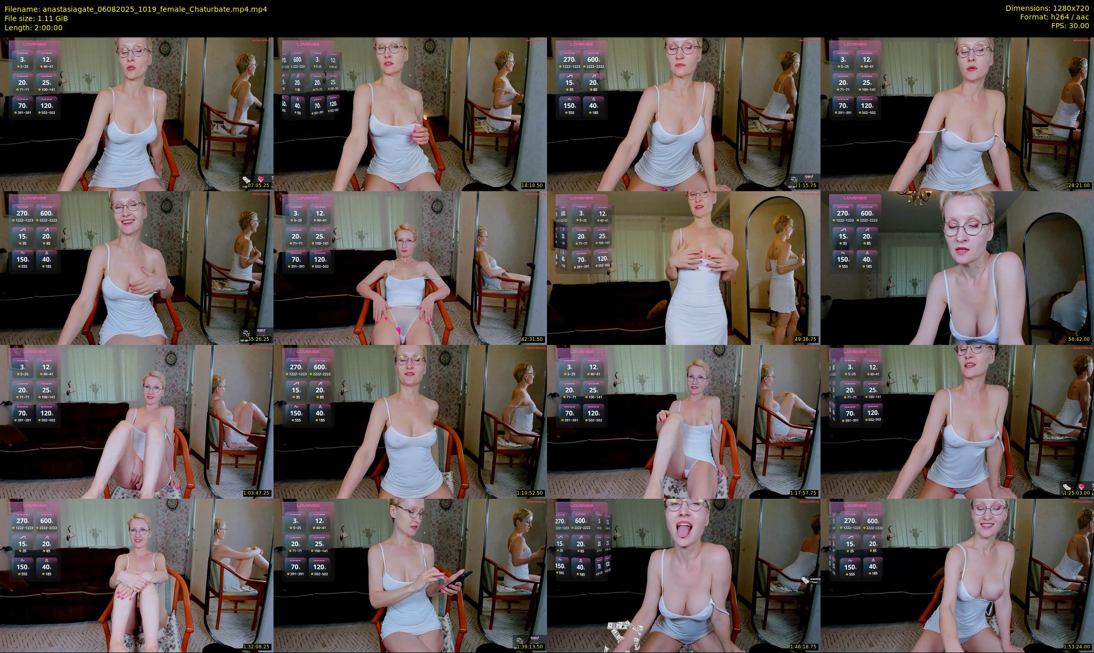 anastasiagate — 120 minute Chaturbate female cam show recording, 720p, Aug 6, 2025