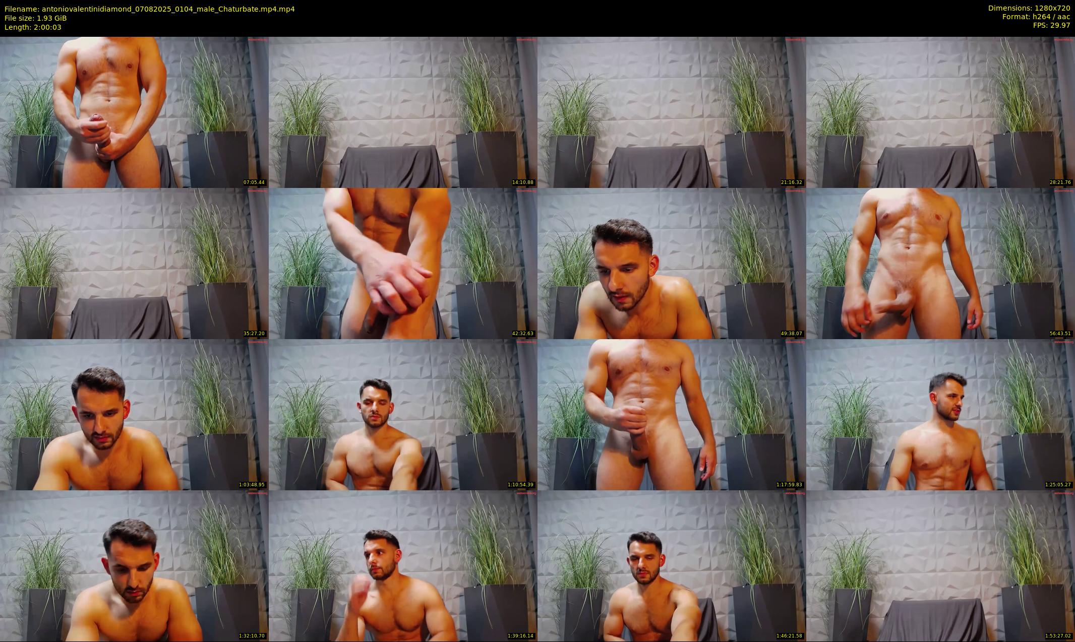 antoniovalentinidiamond — 121 minute Chaturbate male cam show recording, 720p, Aug 7, 2025