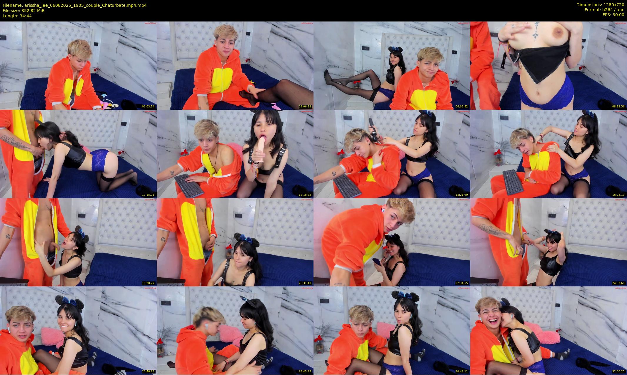 arissha_lee — 35 minute Chaturbate couple cam show recording, 720p, Aug 6, 2025