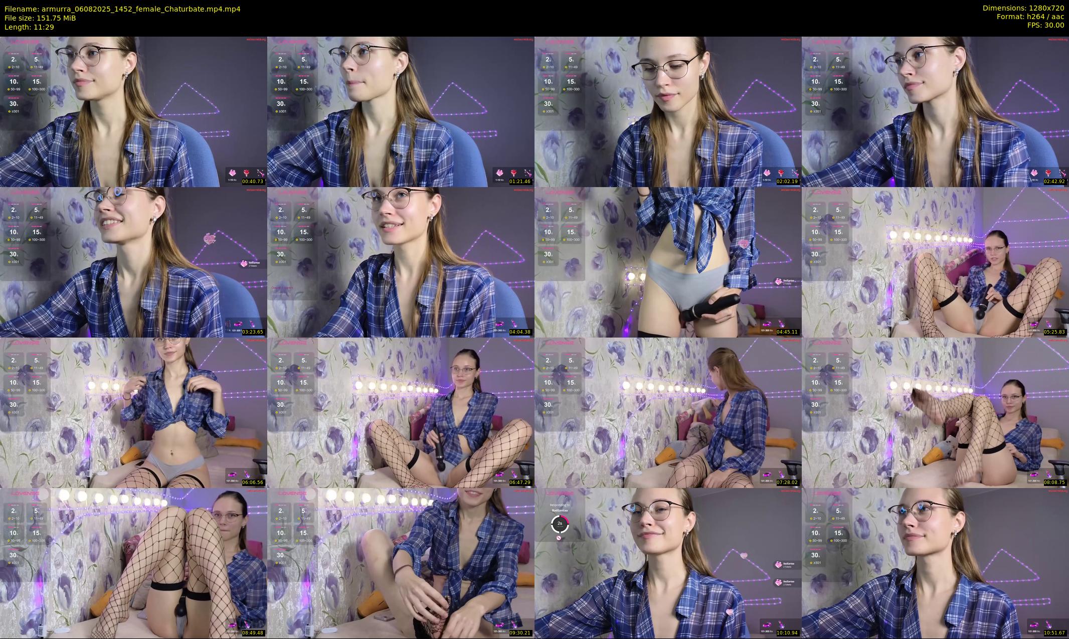 armurra — 12 minute Chaturbate female cam show recording, 720p, Aug 6, 2025