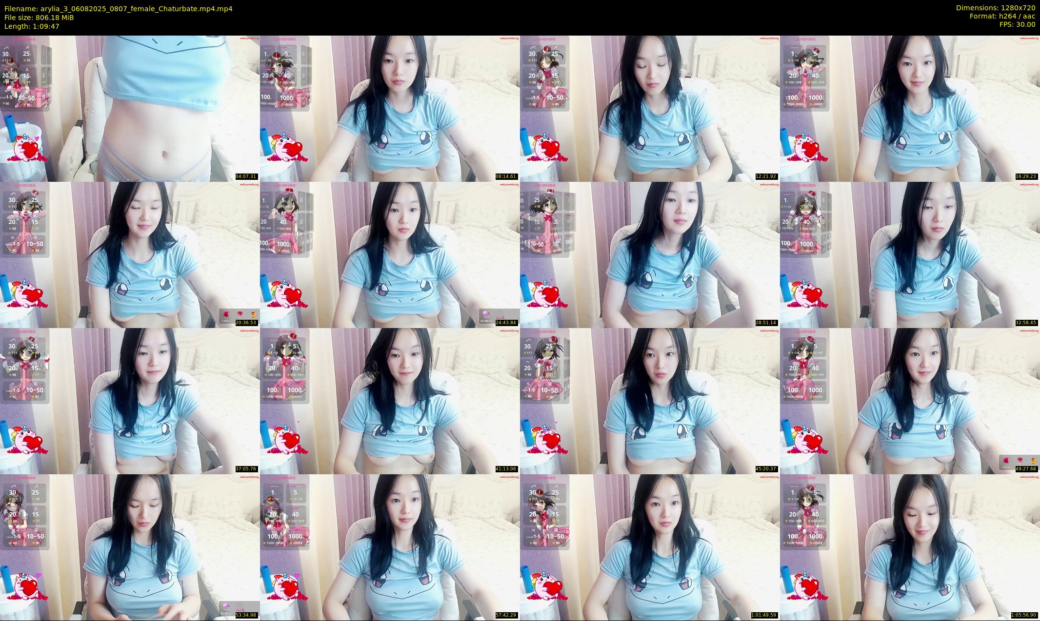 arylia_3 — 70 minute Chaturbate female cam show recording, 720p, Aug 6, 2025