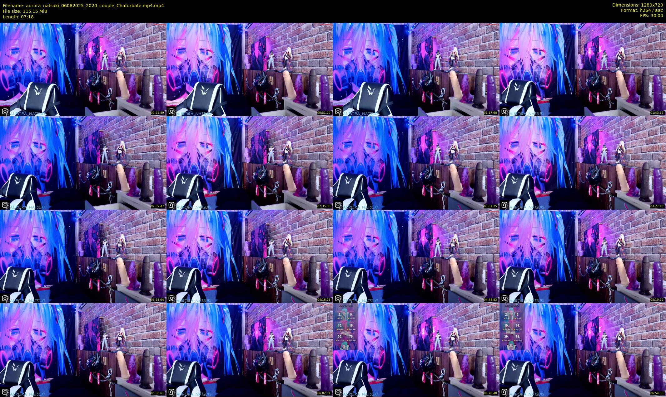 aurora_natsuki — 8 minute Chaturbate couple cam show recording, 720p, Aug 6, 2025