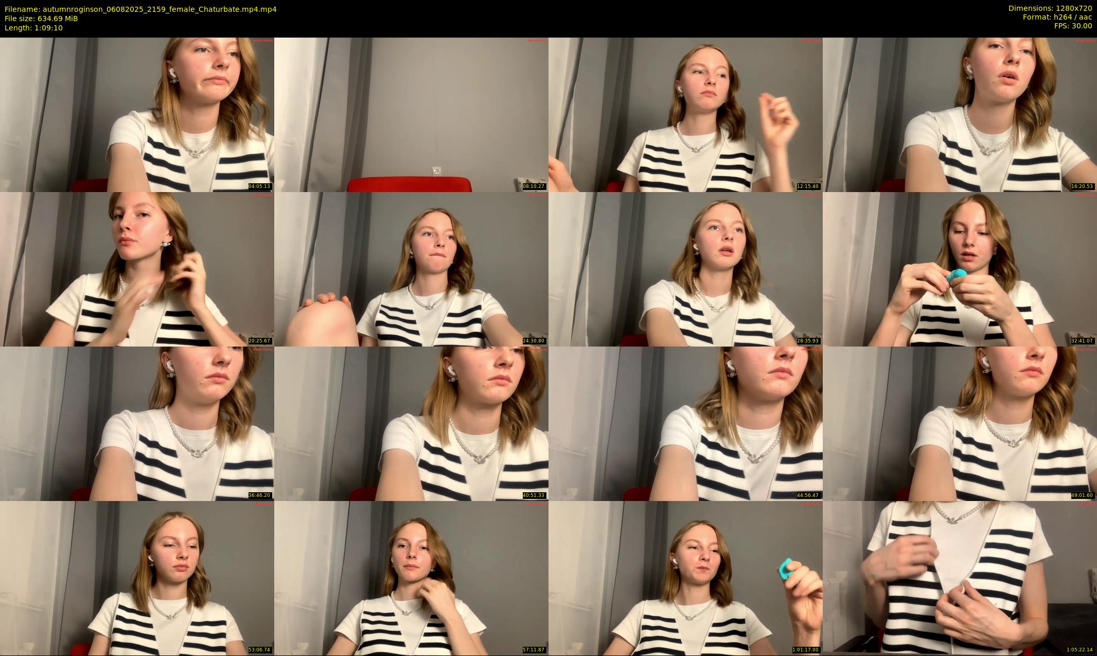 autumnroginson — 70 minute Chaturbate female cam show recording, 720p, Aug 6, 2025