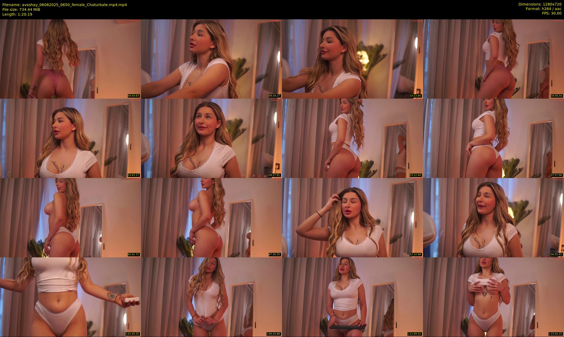 avashay — 81 minute Chaturbate female cam show recording, 720p, Aug 6, 2025