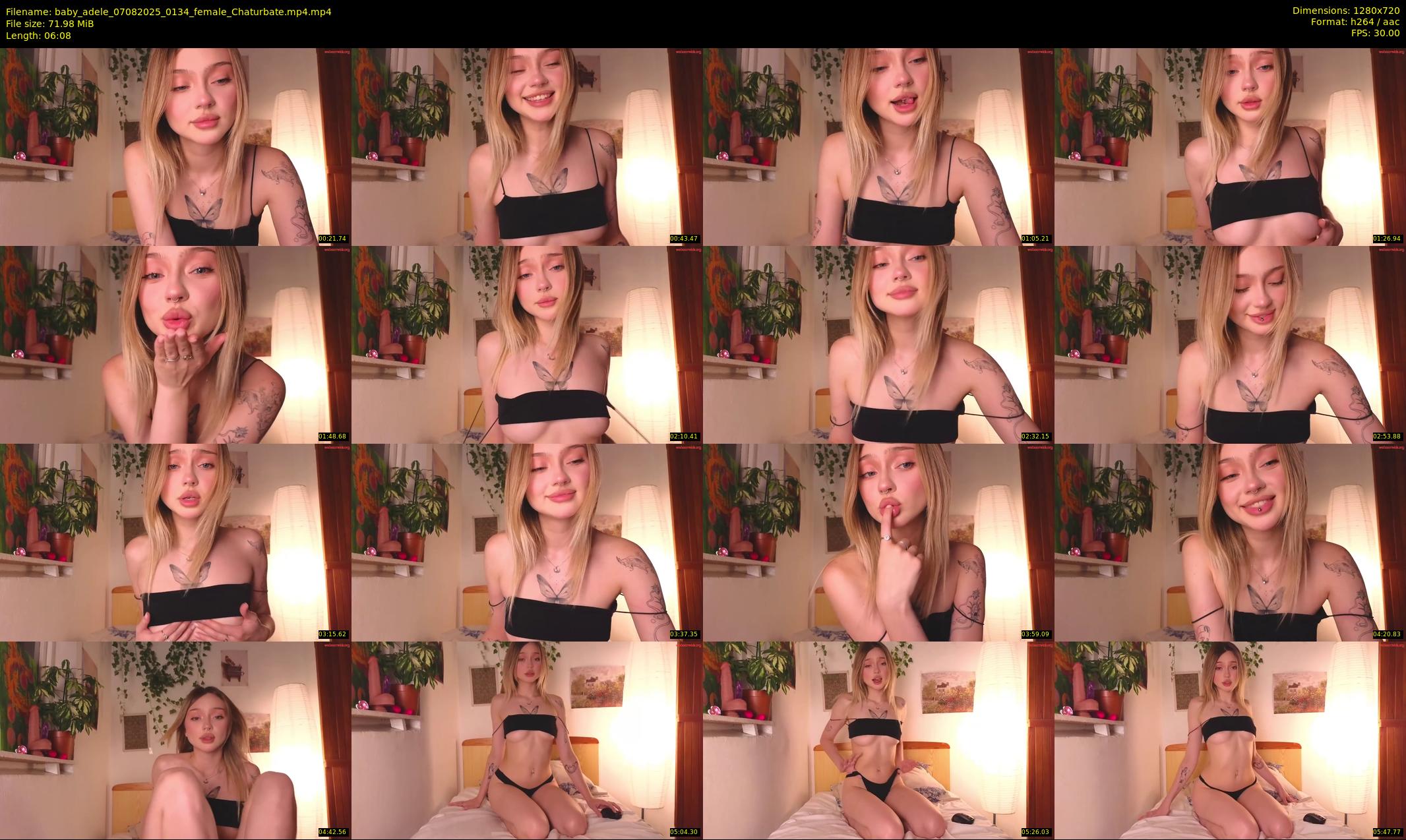 baby_adele — 7 minute Chaturbate female cam show recording, 720p, Aug 7, 2025